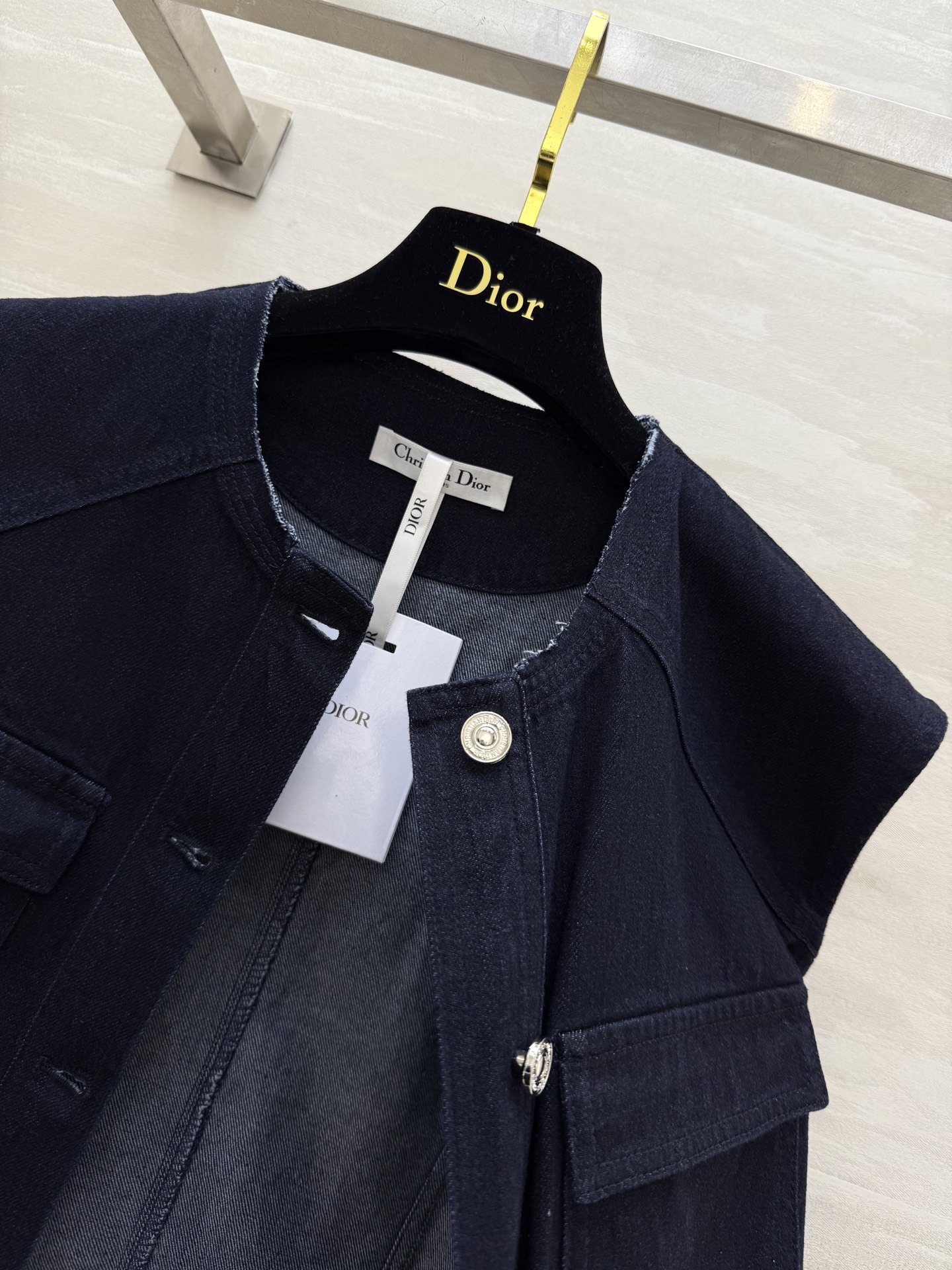 #DIO♡²⁵新款 原浆色牛仔马甲外套 定制进口牛仔面料 立体剪裁版型 高品质 现货首发size:36/