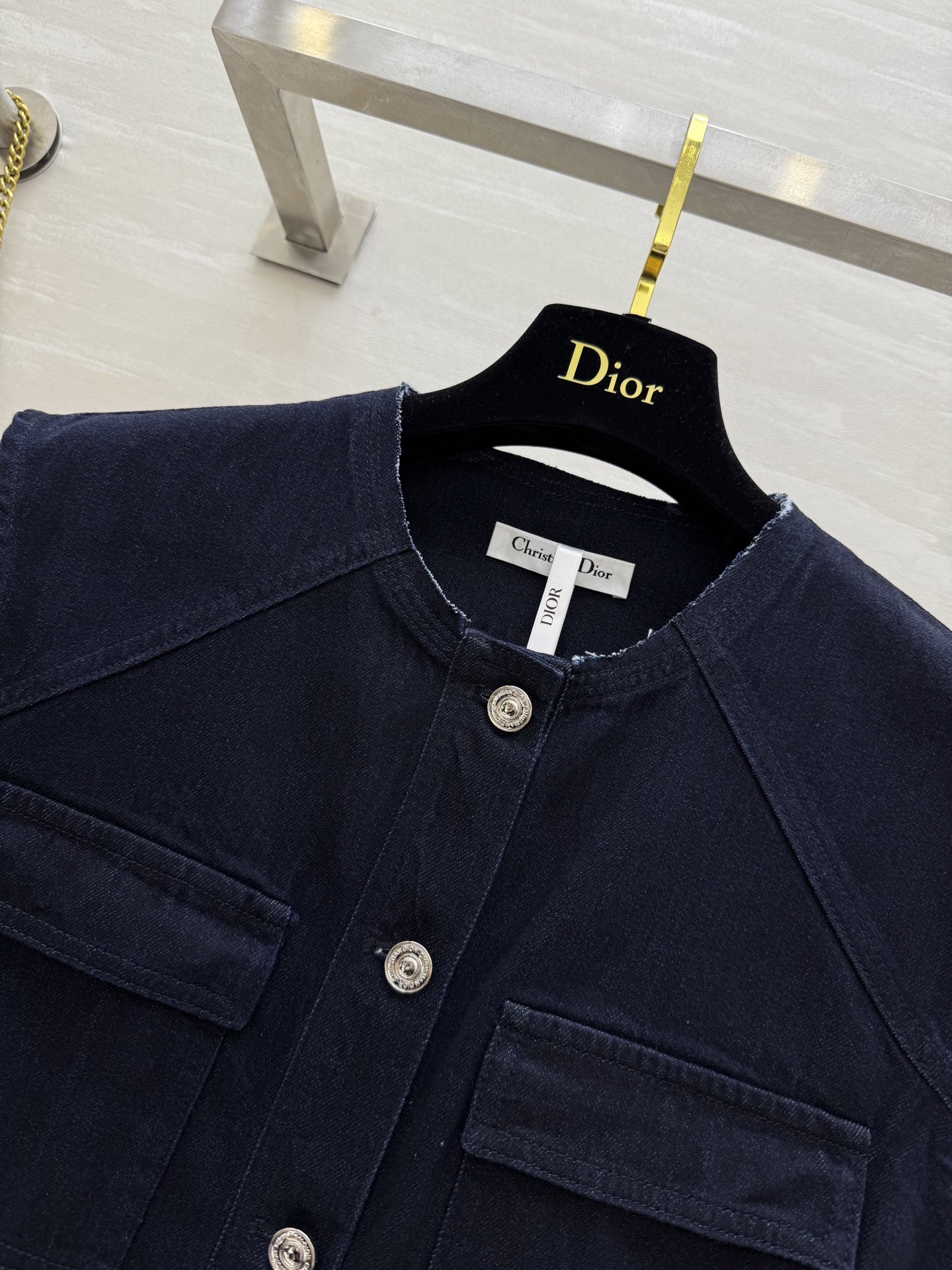 #DIO♡²⁵新款 原浆色牛仔马甲外套 定制进口牛仔面料 立体剪裁版型 高品质 现货首发size:36/