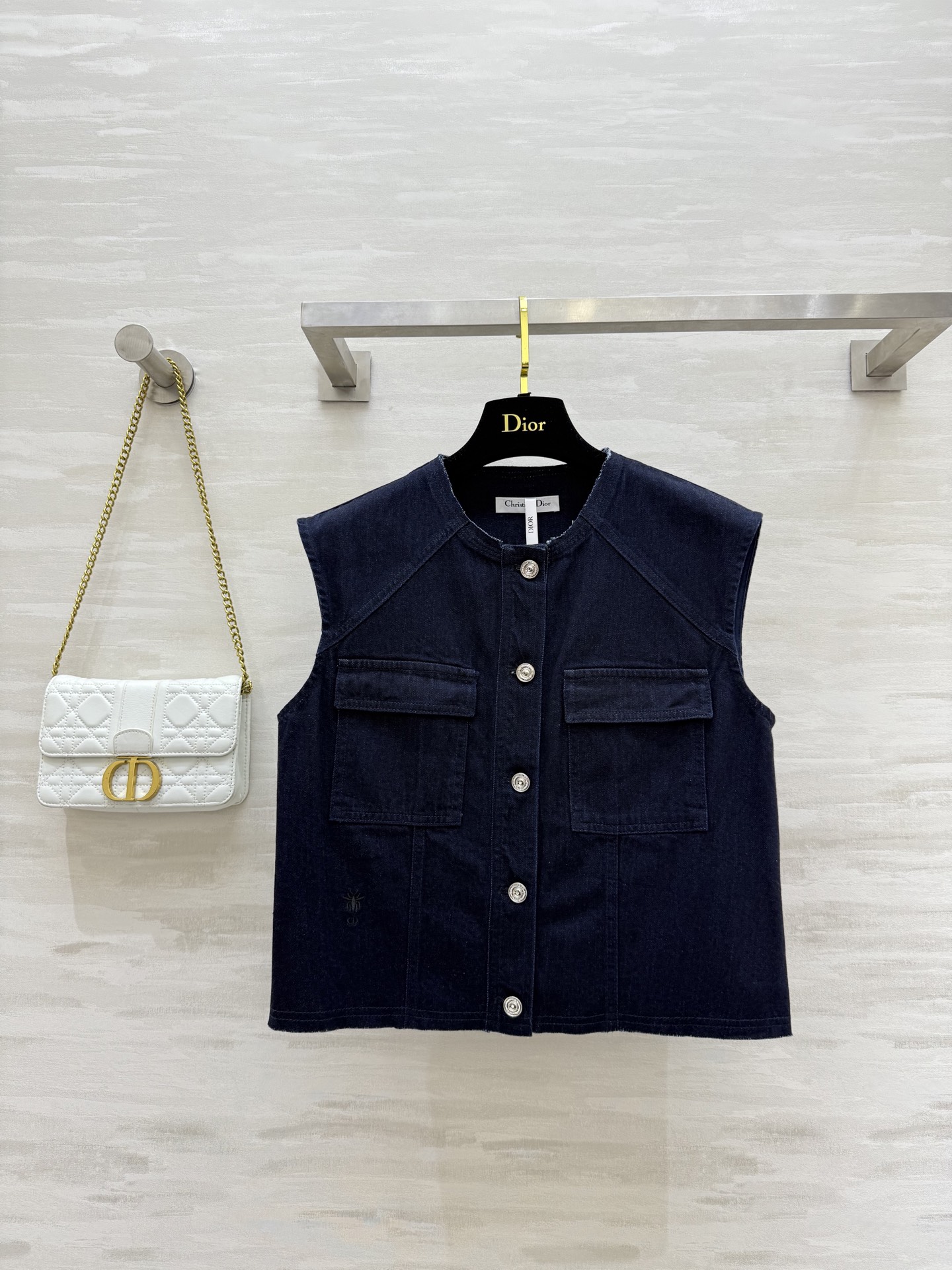 #DIO♡²⁵新款 原浆色牛仔马甲外套 定制进口牛仔面料 立体剪裁版型 高品质 现货首发size：36/