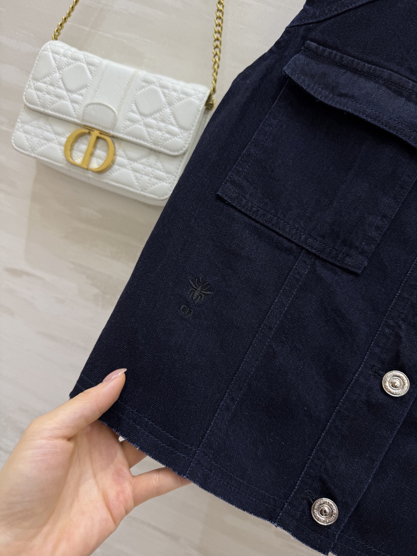 #DIO♡²⁵新款 原浆色牛仔马甲外套 定制进口牛仔面料 立体剪裁版型 高品质 现货首发size:36/