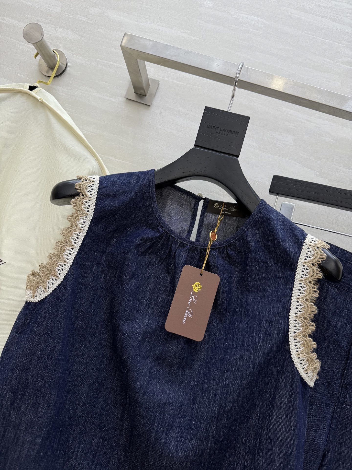 #LP²⁵新款度假南法风牛仔系列 花边草编立体刺绣 低调奢华细节感满满 经典褶裥圆领小A 版型搭配直筒裤