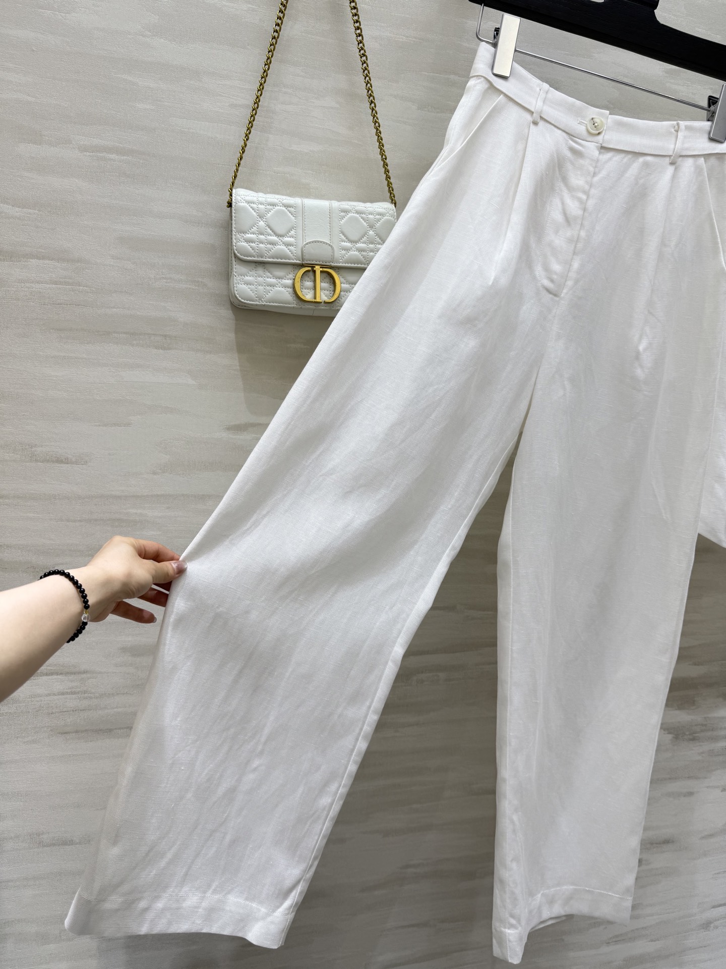 #DIO♡²⁵新款 度假系列 蕾丝拼接亚麻套装 高品质定制 现货首发size：36/38/40  