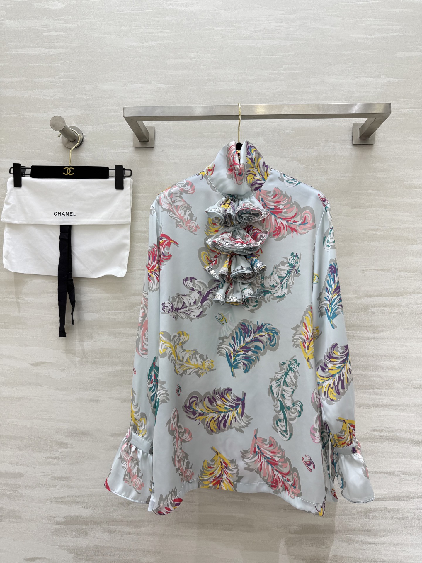 NO:449295,#Chane new embroidered printed palace style top, high quality customization, spot first release size36/38/40 (), chanel, alexander wang19860909#Chane新款刺绣印花宫廷风上衣 高品质定制 现货首发size36/38/40（）,,chanel,alexander wang,Women's clothing