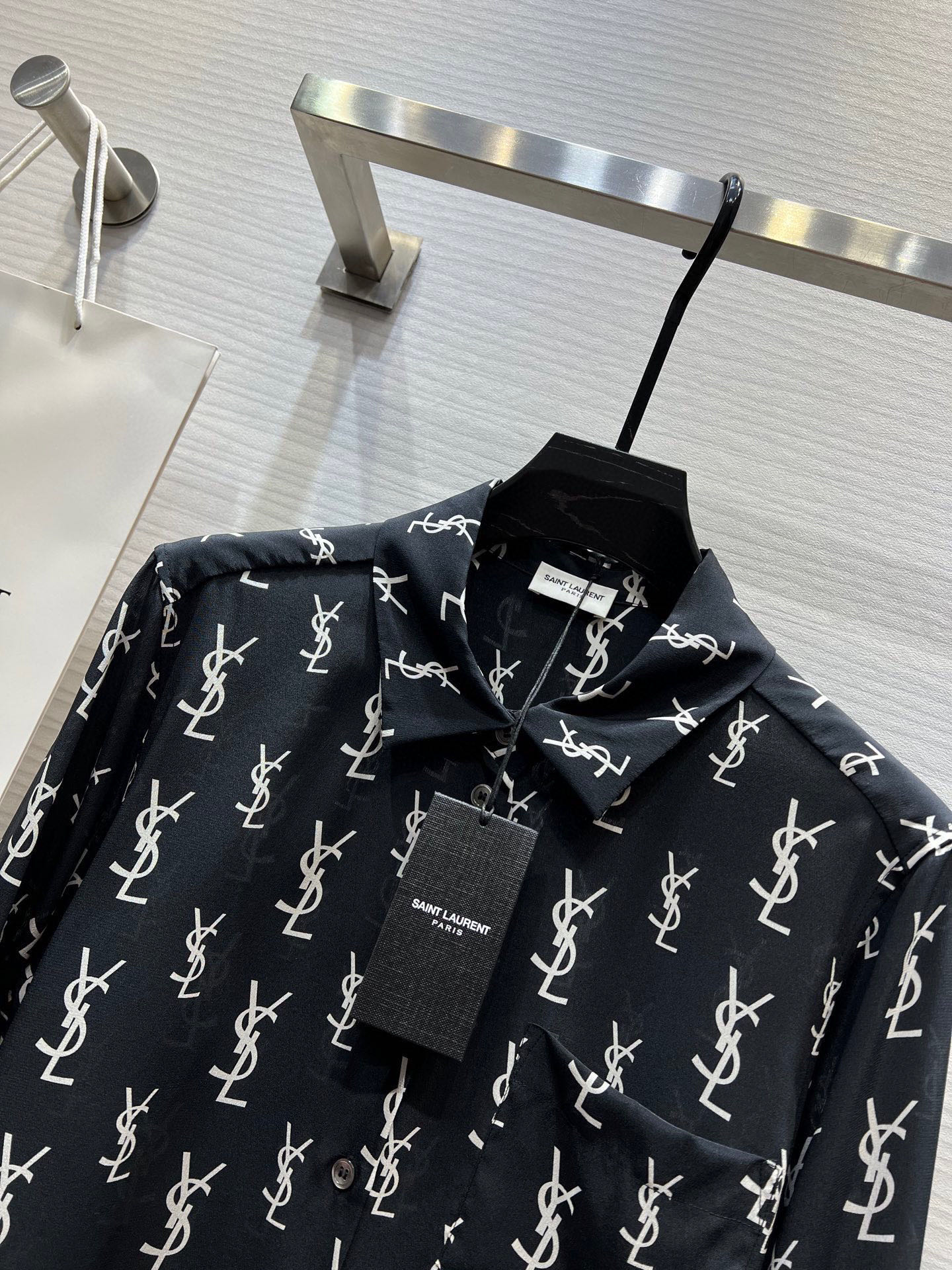 Saint Laurent Silk Long Sleeve Shirt - Elegant Designer Blouse for Women 4 i1753540999998 8347 0 2