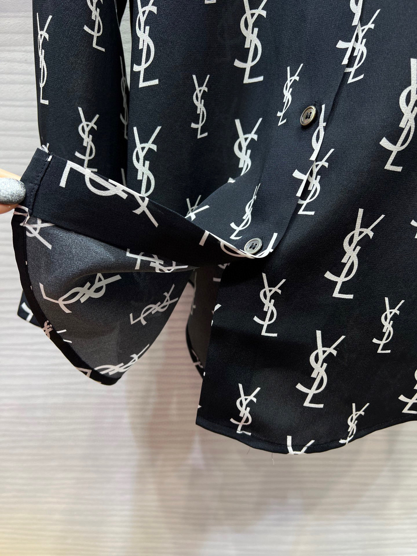 Saint Laurent Silk Long Sleeve Shirt - Elegant Designer Blouse for Women 7 i1753540999998 8776 0 5