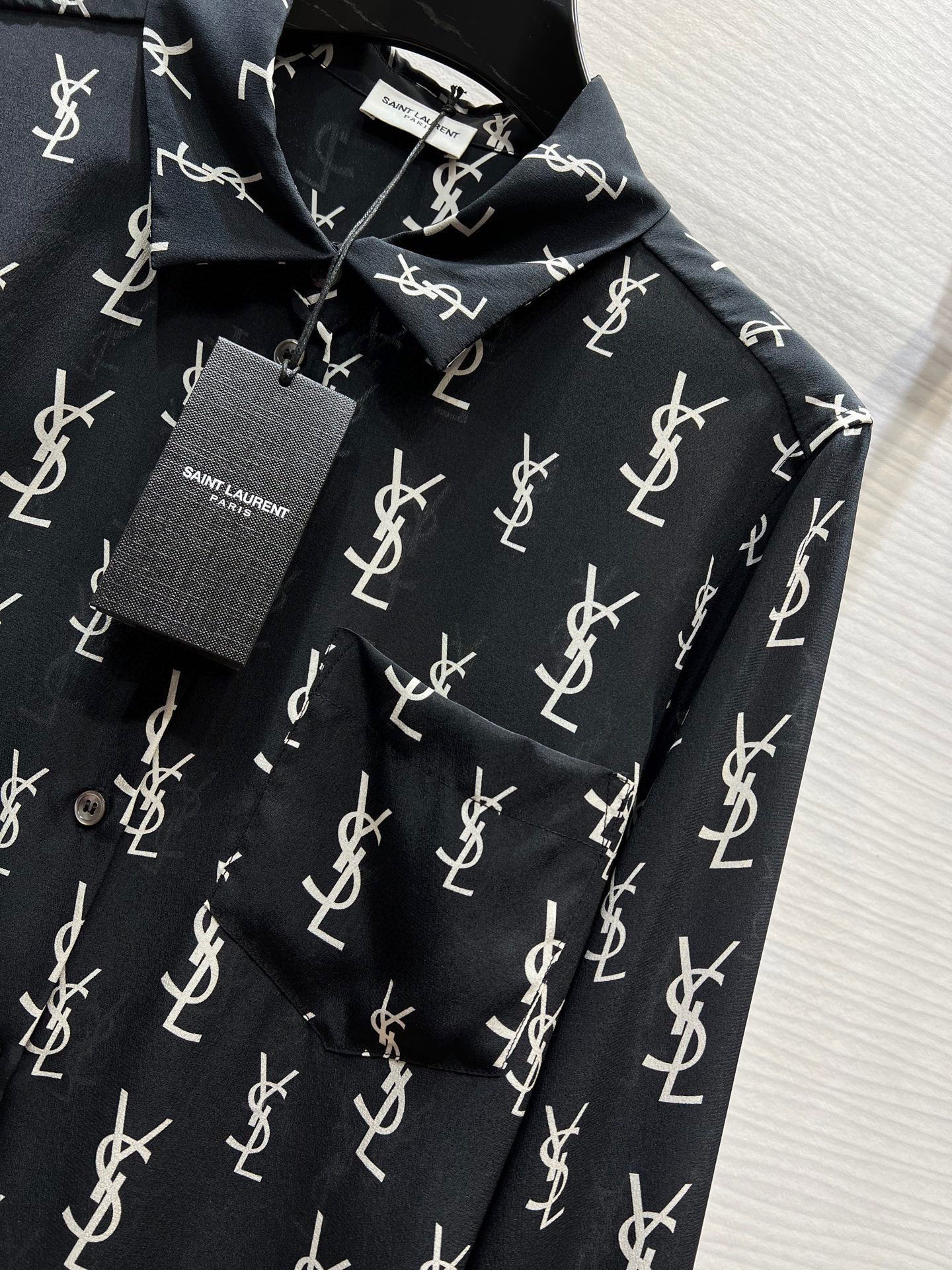 Saint Laurent Silk Long Sleeve Shirt - Elegant Designer Blouse for Women 8 i1753541001279 5364 0 6