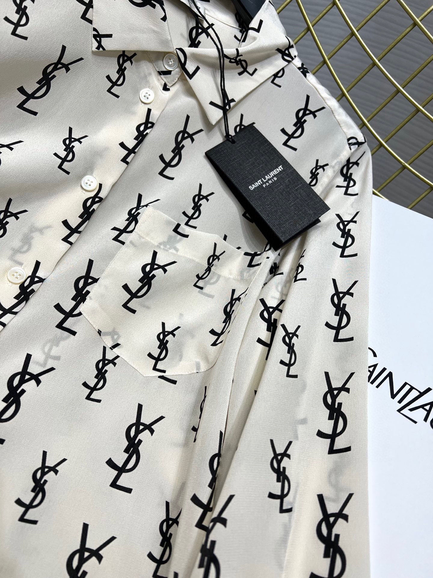 Saint Laurent Silk Long Sleeve Shirt - Elegant Women's Button-Down Top 7 i1753541079372 3604 0 5