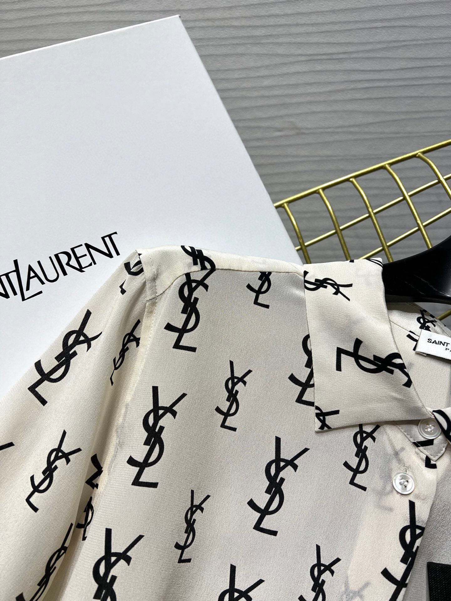 Saint Laurent Silk Long Sleeve Shirt - Elegant Women's Button-Down Top 8 i1753541079383 6052 0 6