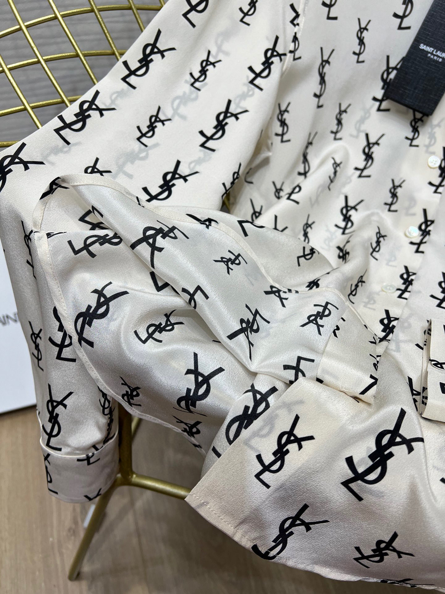Saint Laurent Silk Long Sleeve Shirt - Elegant Women's Button-Down Top 5 i1753541079469 2956 0 3