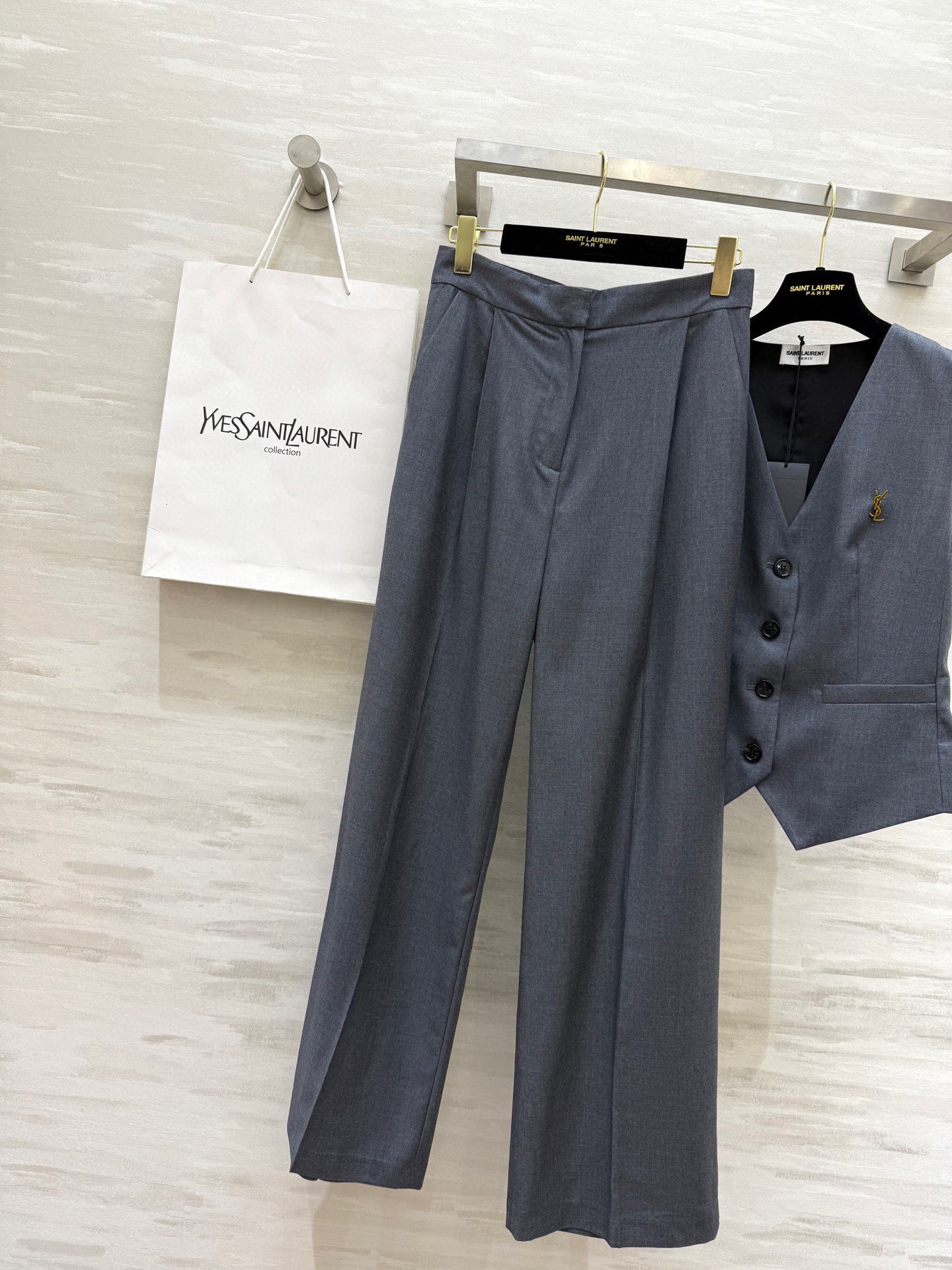 YSL Inspired Wool Vest Suit Set - Timeless Elegance & Modern Style 7 i1753542576829 4699 0 5