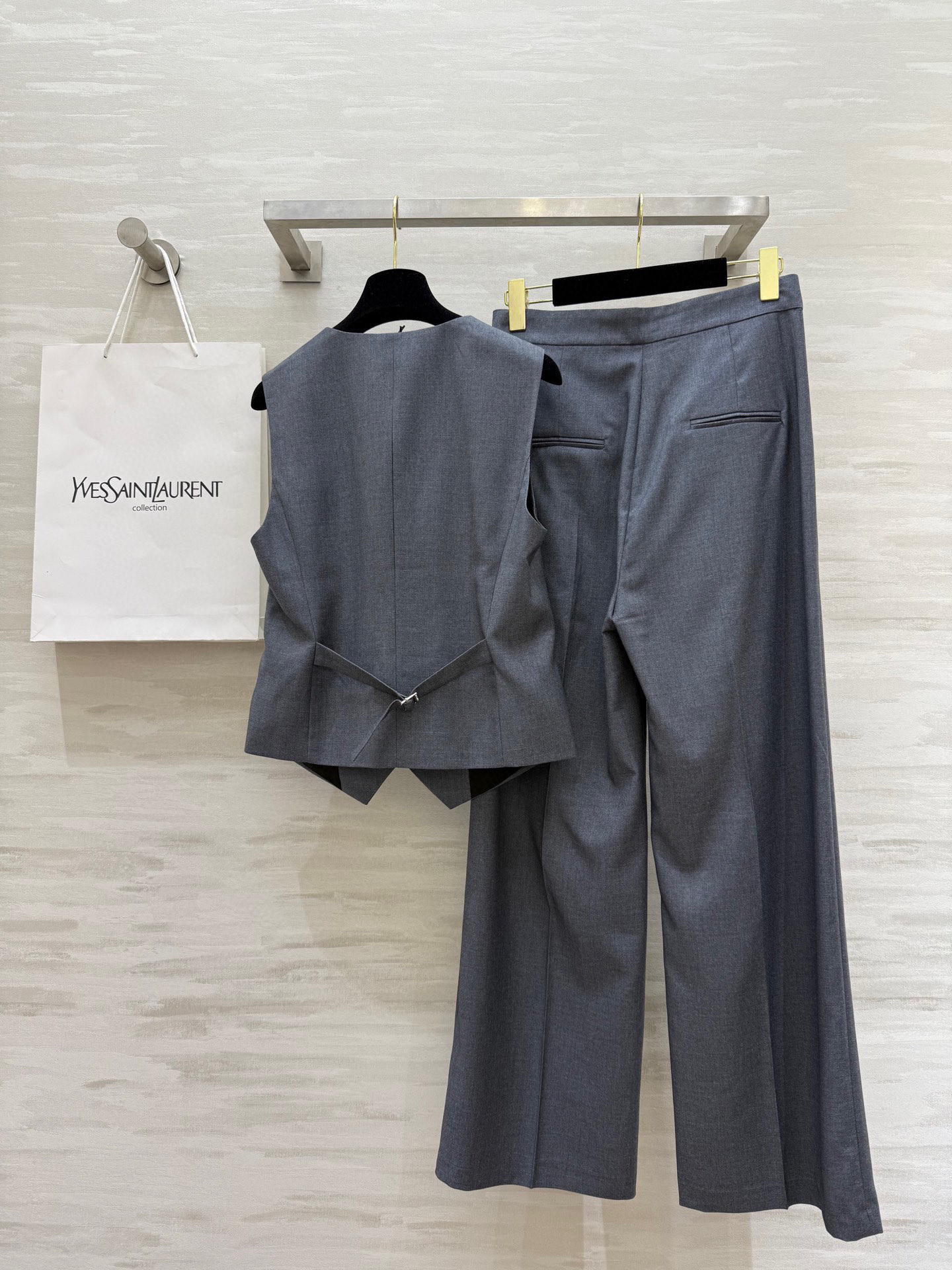 YSL Inspired Wool Vest Suit Set - Timeless Elegance & Modern Style 10 i1753542577846 9989 0 8