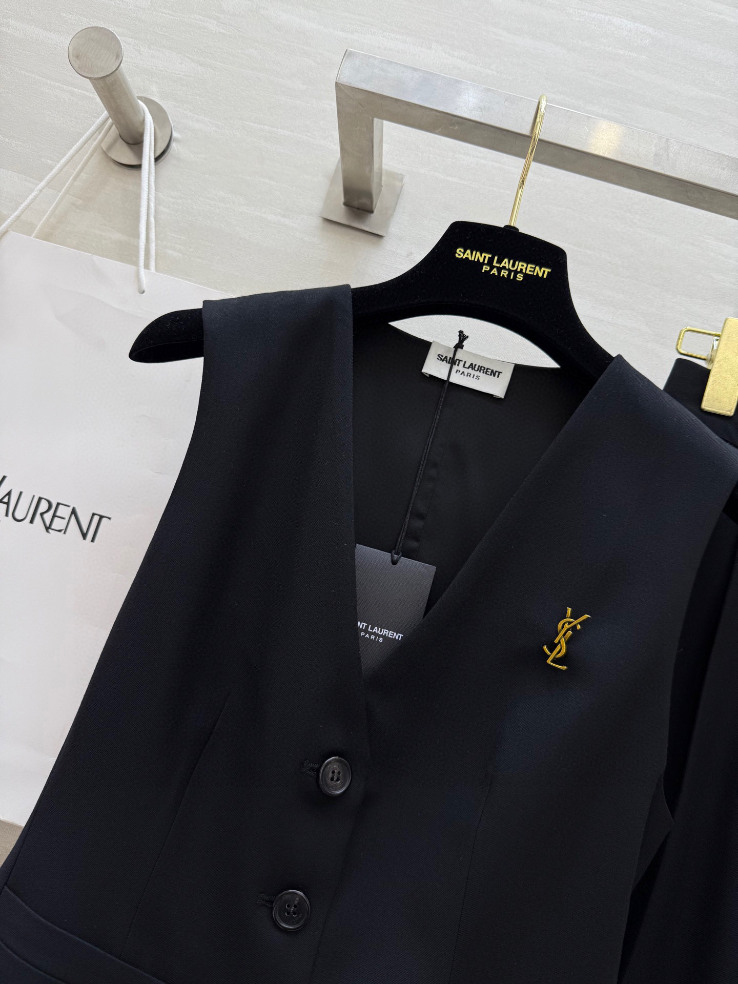 YSL Inspired Wool Vest Set: Timeless Elegance & Modern Style 3 i1753542606212 6437 0 1