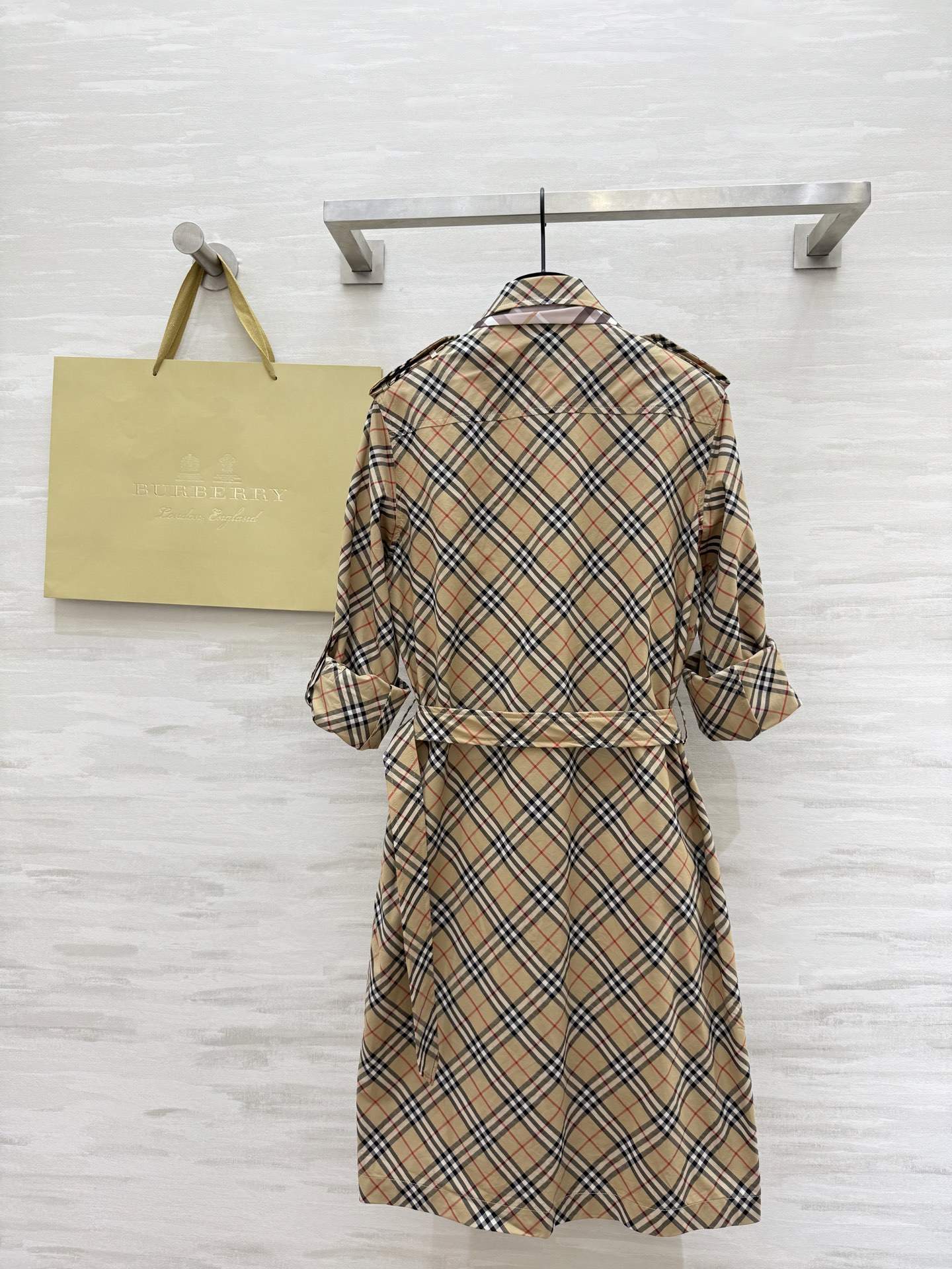 Burberry Plaid Cotton Shirt Dress, Stylish Classic, High-Quality Custom 9 i1754147519879 8524 0 7