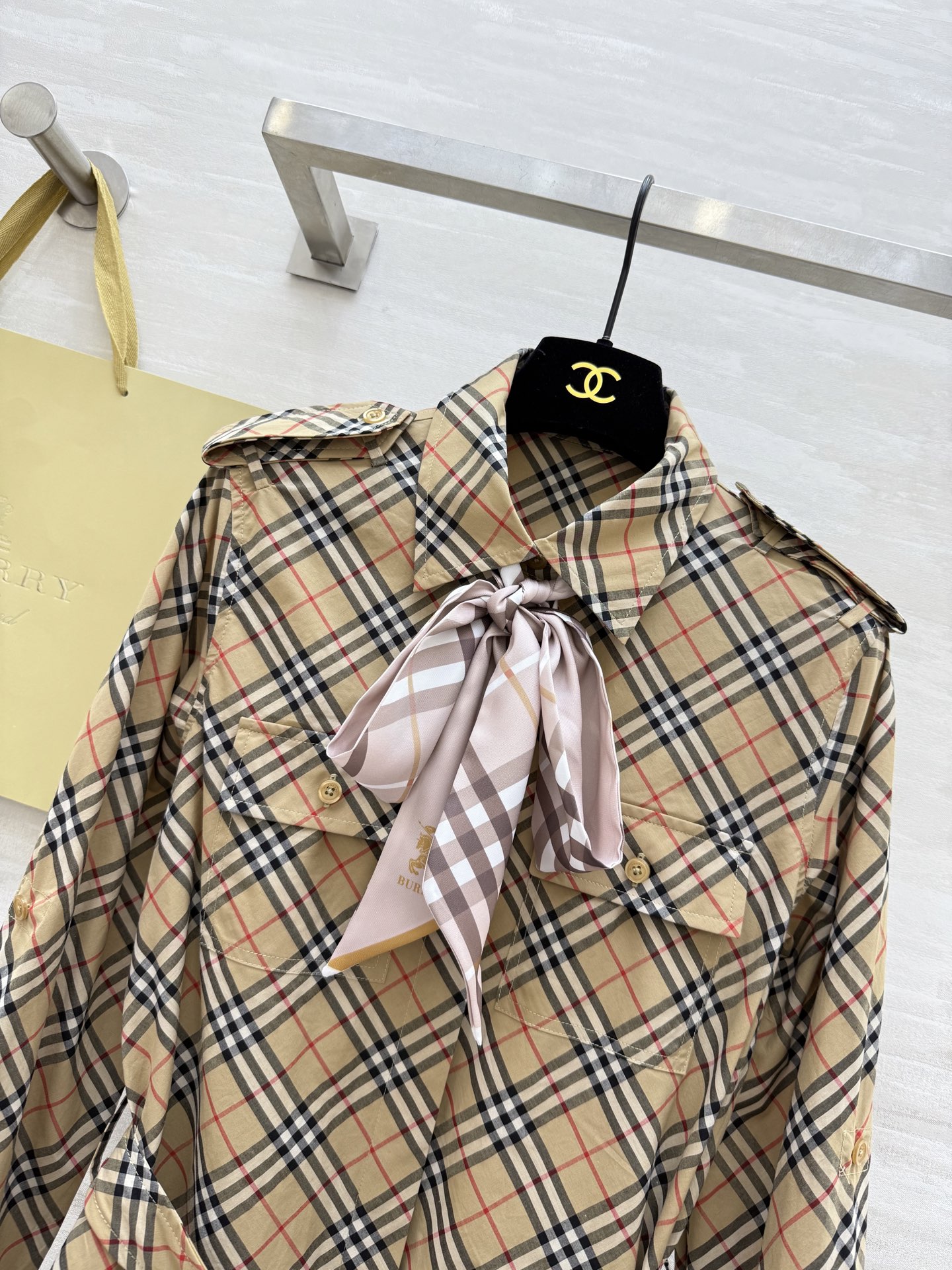 Burberry Plaid Cotton Shirt Dress, Stylish Classic, High-Quality Custom 5 i1754147519956 5309 0 3
