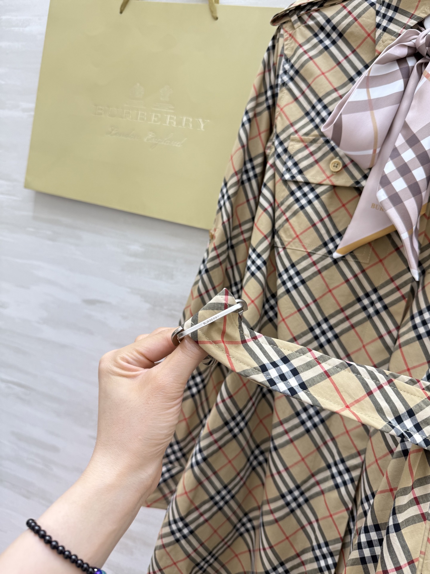 Burberry Plaid Cotton Shirt Dress, Stylish Classic, High-Quality Custom 4 i1754147521570 702 0 2