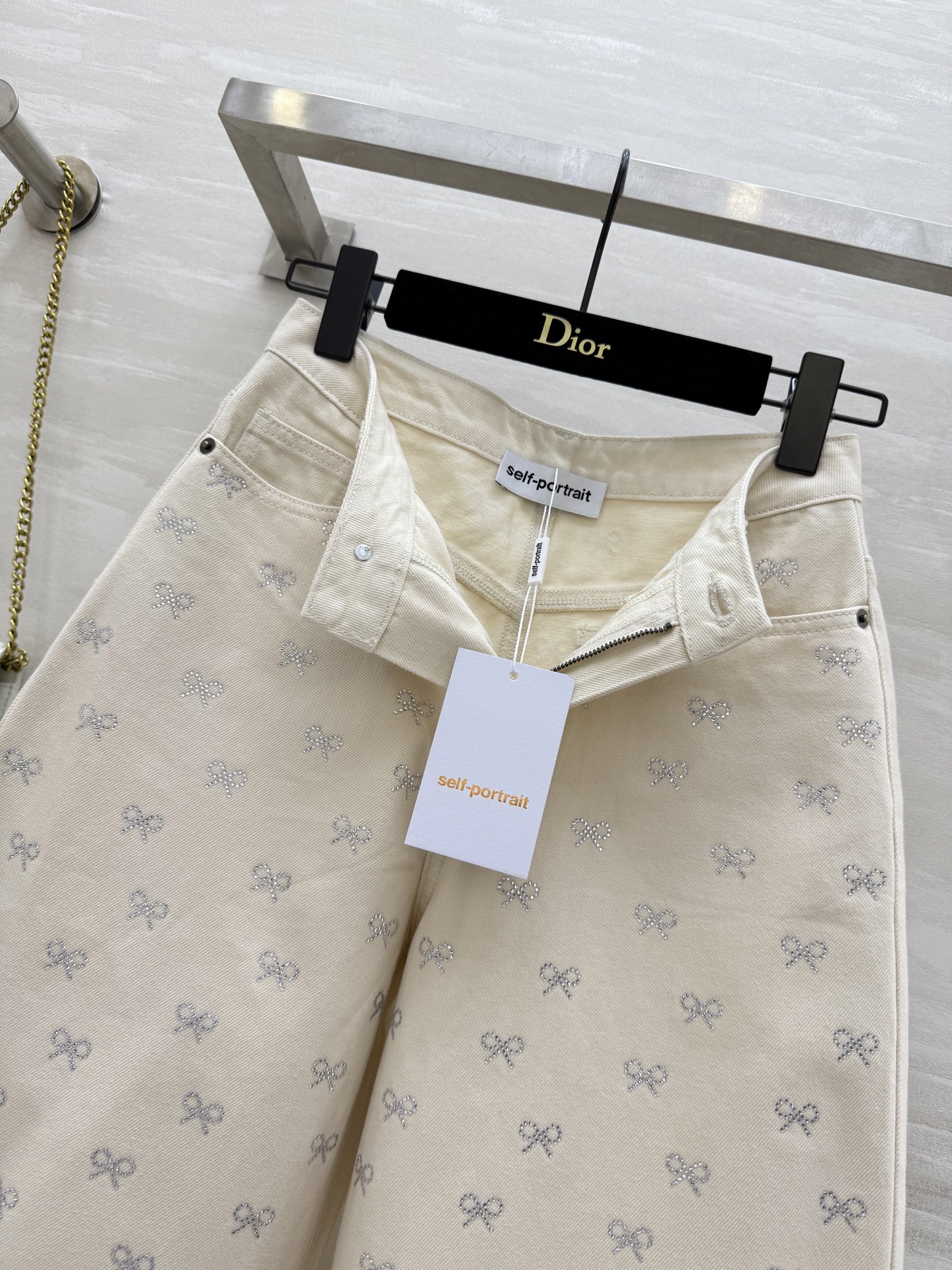 Self Portrait Rhinestone Bow Denim Jeans - High-Quality, Ready to Ship 9 i1754312884239 7247 0 7