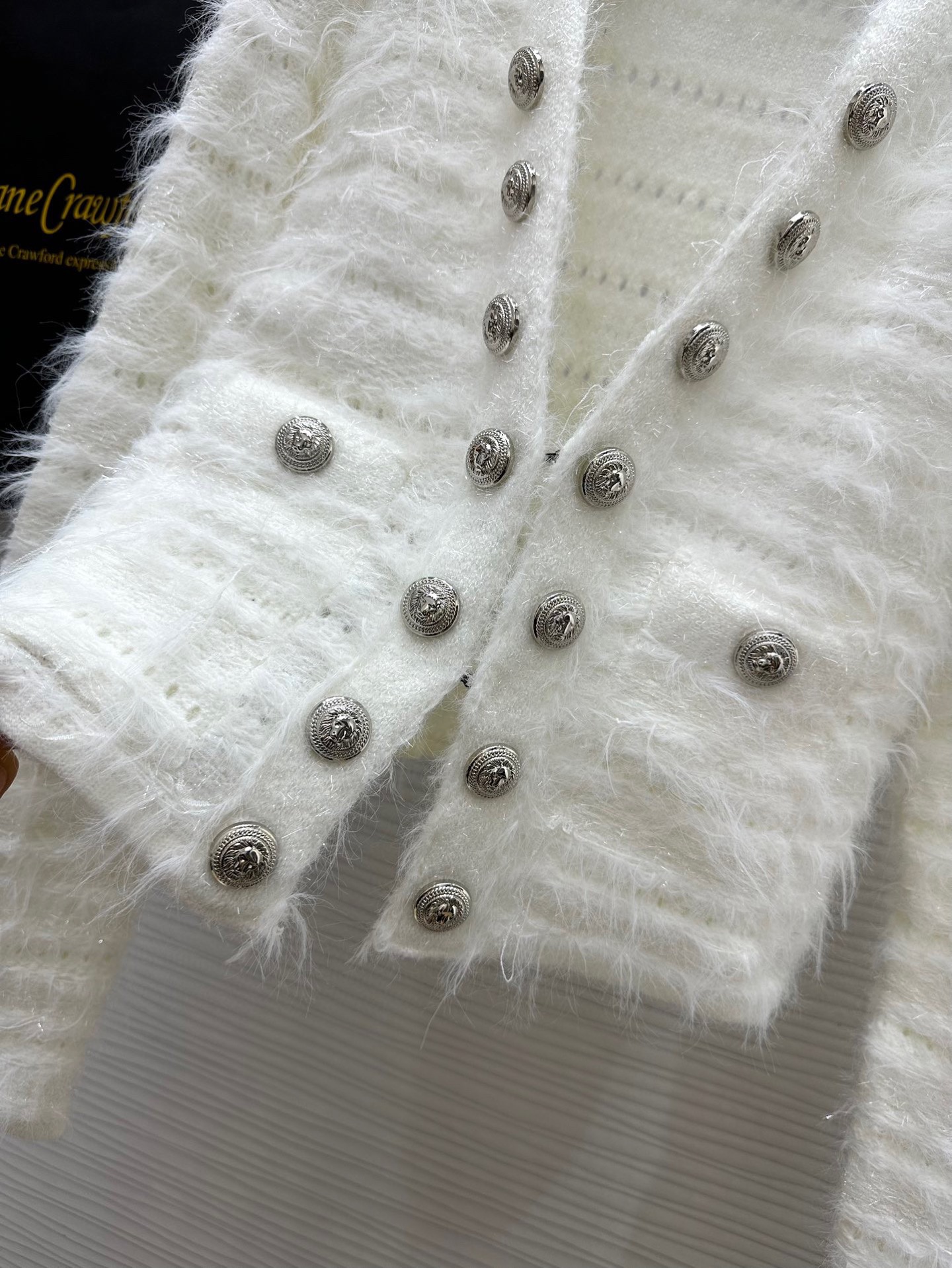 Elegant Tweed Fringe Jacket - Heavy Hand-Woven Designer Style, Slim Fit 5 i1754313248665 9766 0 3