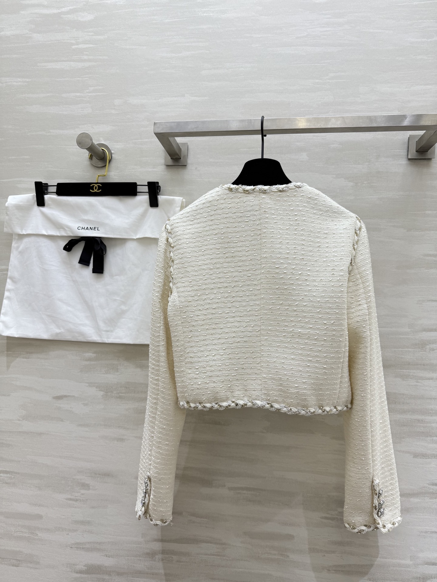 #Chane♡²⁵秋冬新款 羊毛软花呢外套 定制编织面料 立体剪裁版型 开模定制花扣精致高级 高品质 现