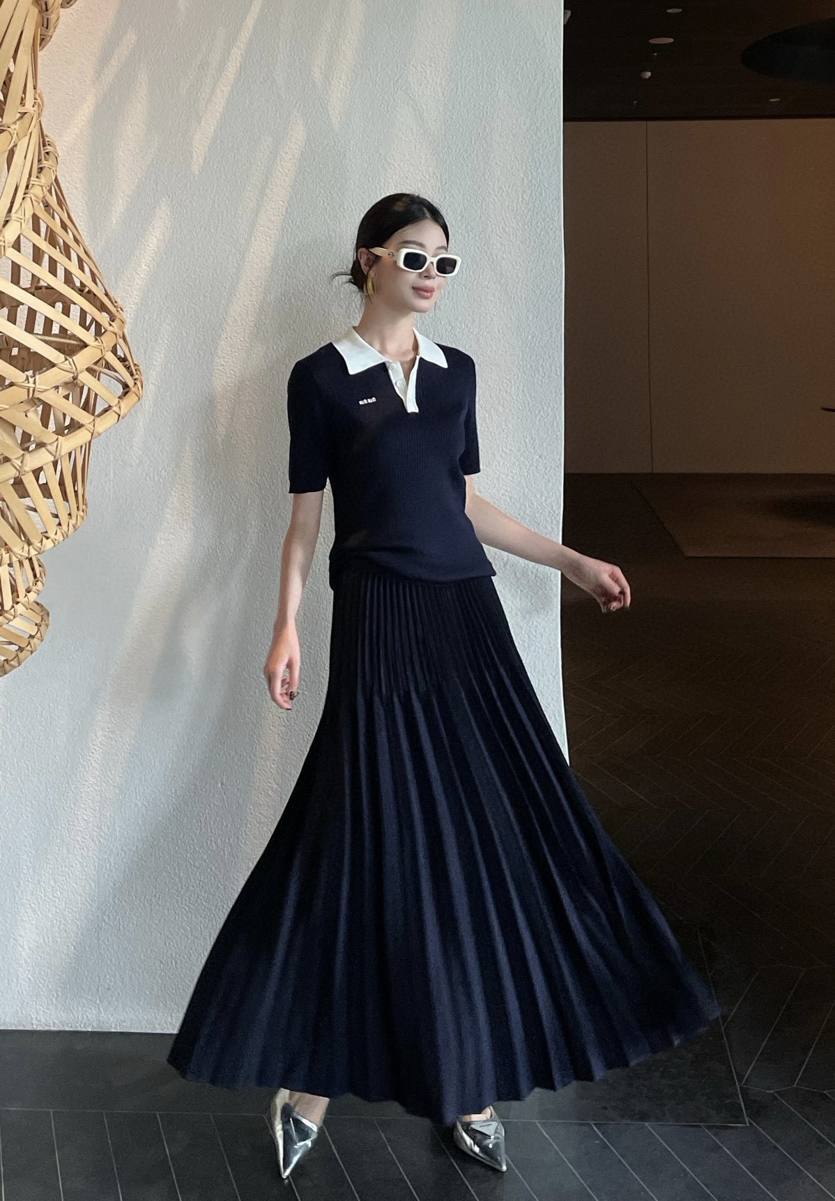 #DIO♡²⁵秋冬新款 哑光百褶压褶半裙 优雅大方 重工艺高温压褶 高品质定制 现货首发size：S/M