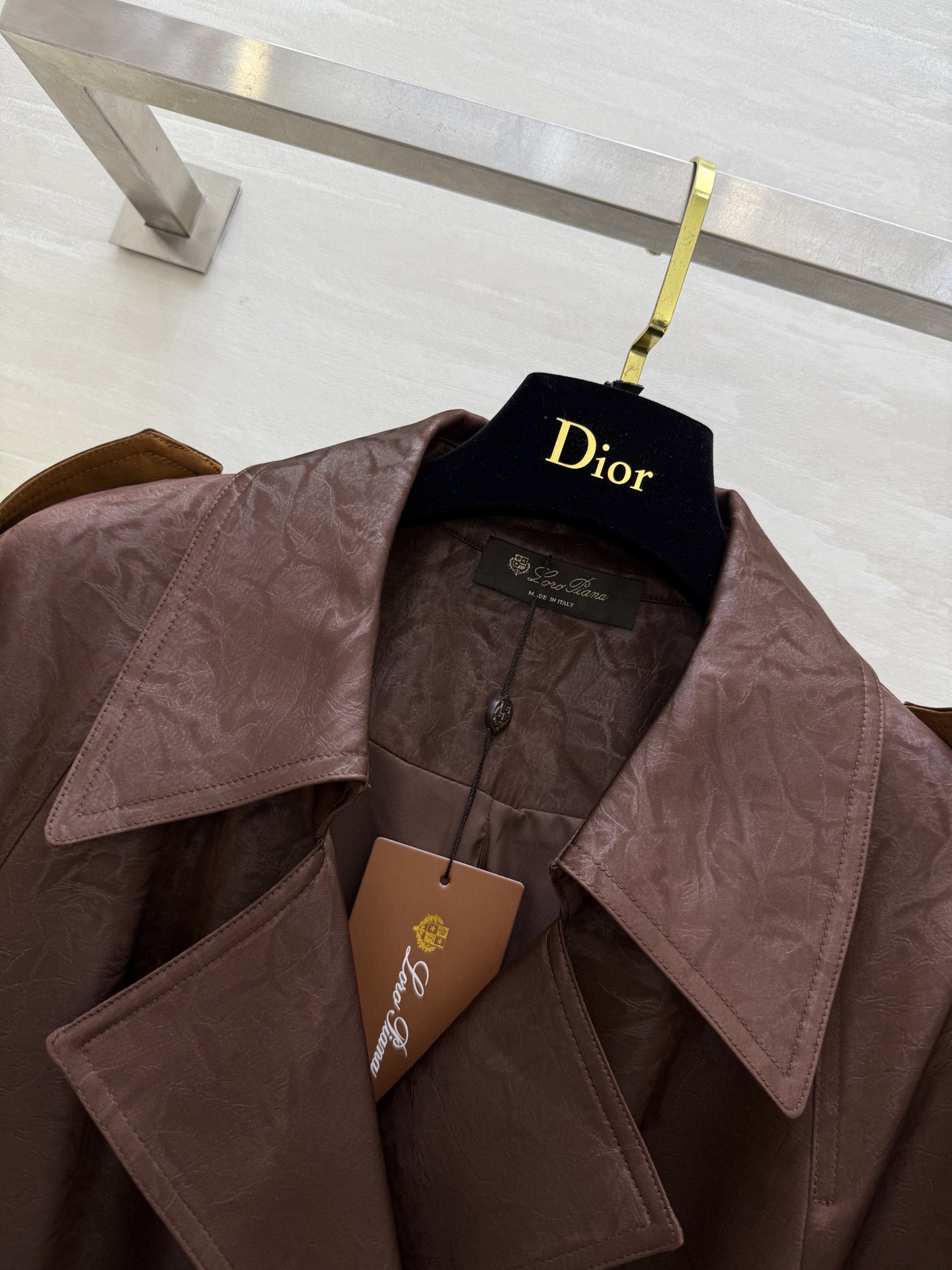 #LP🆕²⁵秋冬新款 极简绑带收腰翻领长款风衣外套 高品质定制 现货首发size：S/M/L（M码胸围：