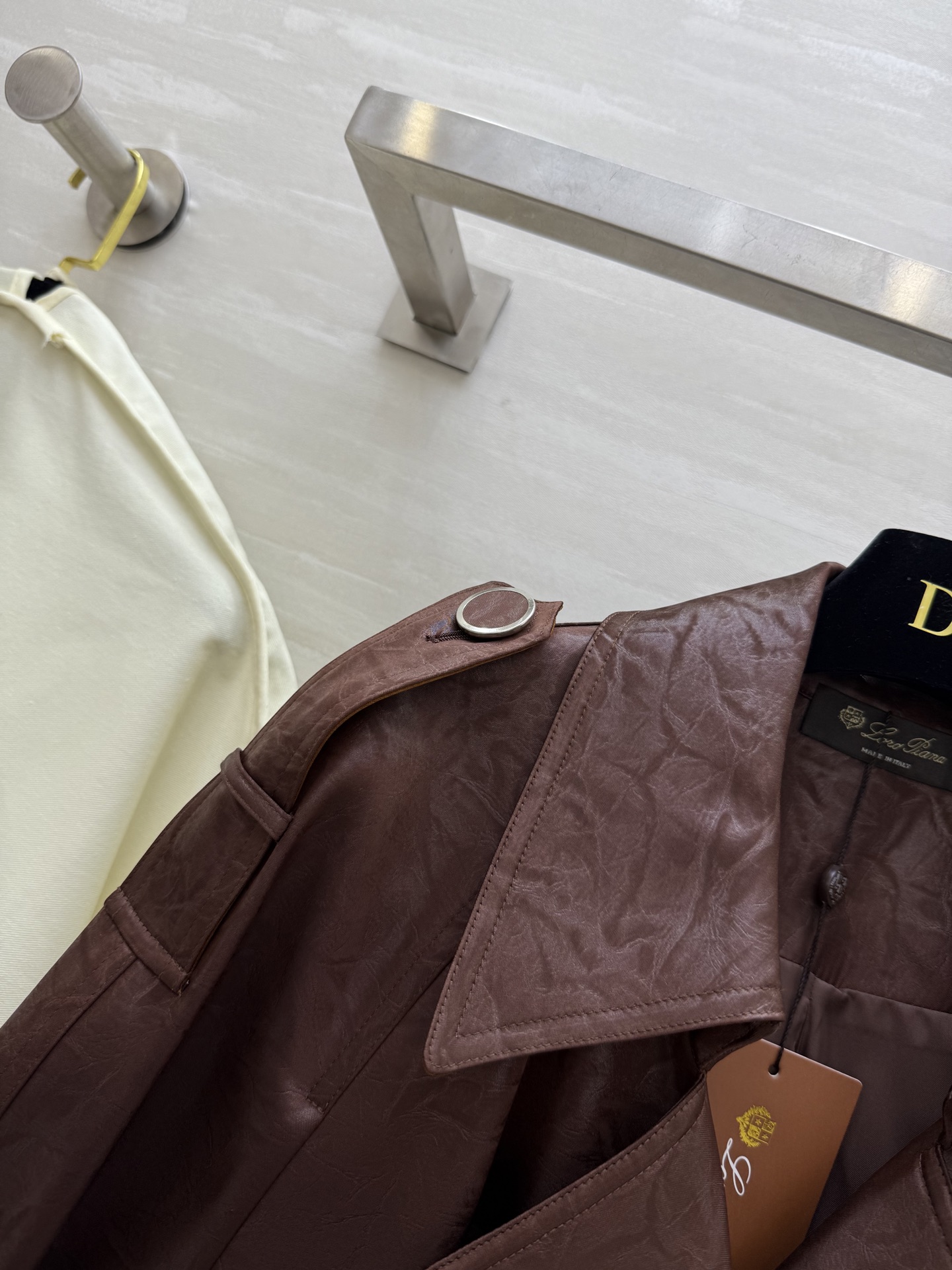 #LP🆕²⁵秋冬新款 极简绑带收腰翻领长款风衣外套 高品质定制 现货首发size：S/M/L（M码胸围：