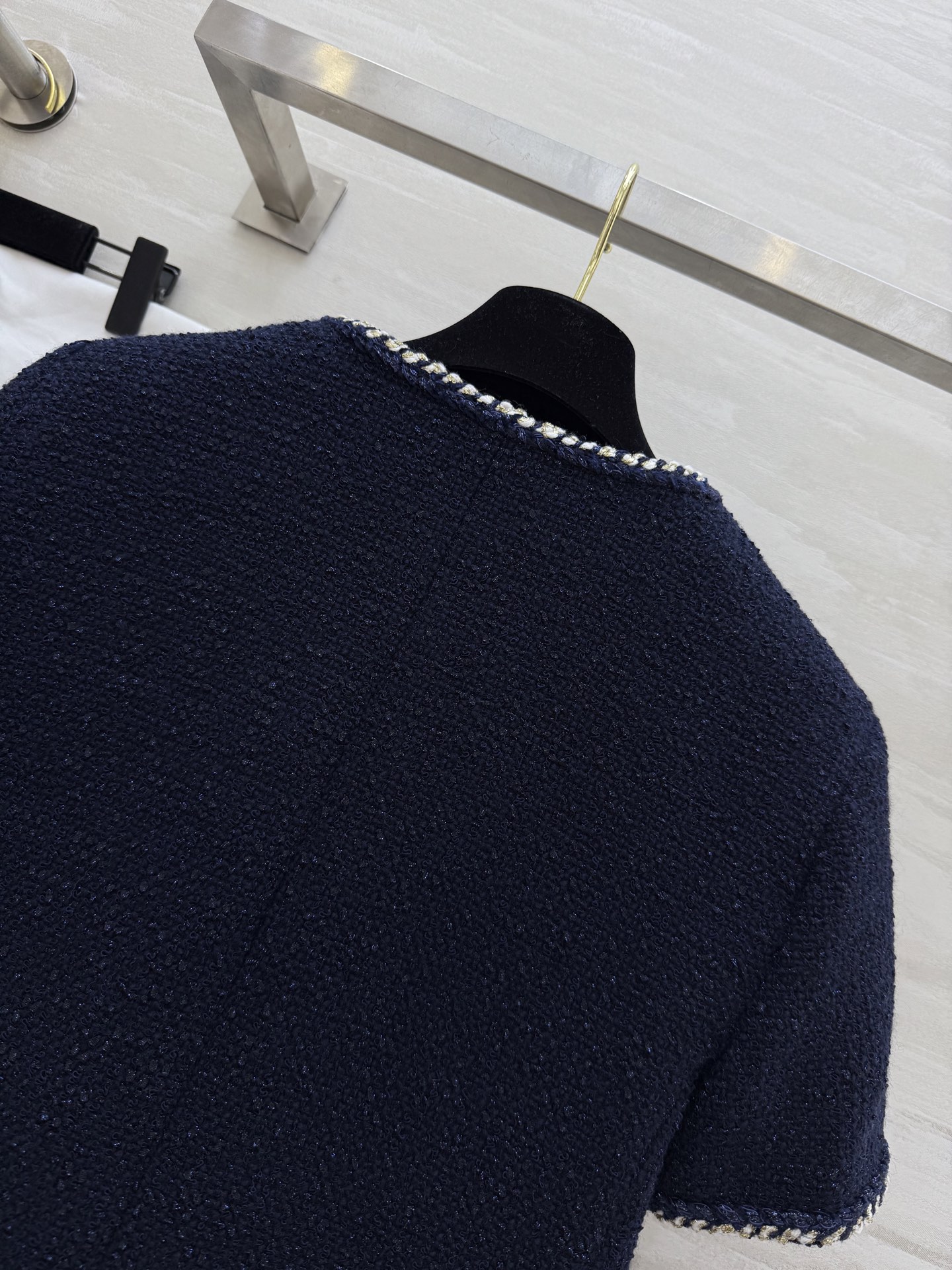 #Chane♡²⁵A 刺绣幻彩斜纹软呢外套 高品质定制 现货首发size：36/38/40（）