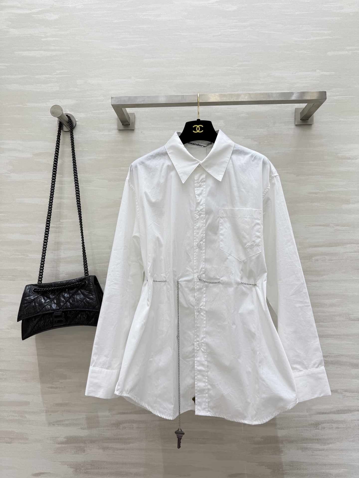 Alexander Wang Chain Detail Shirt - High Quality Custom Design 2 i1755957265637 9651 0 0