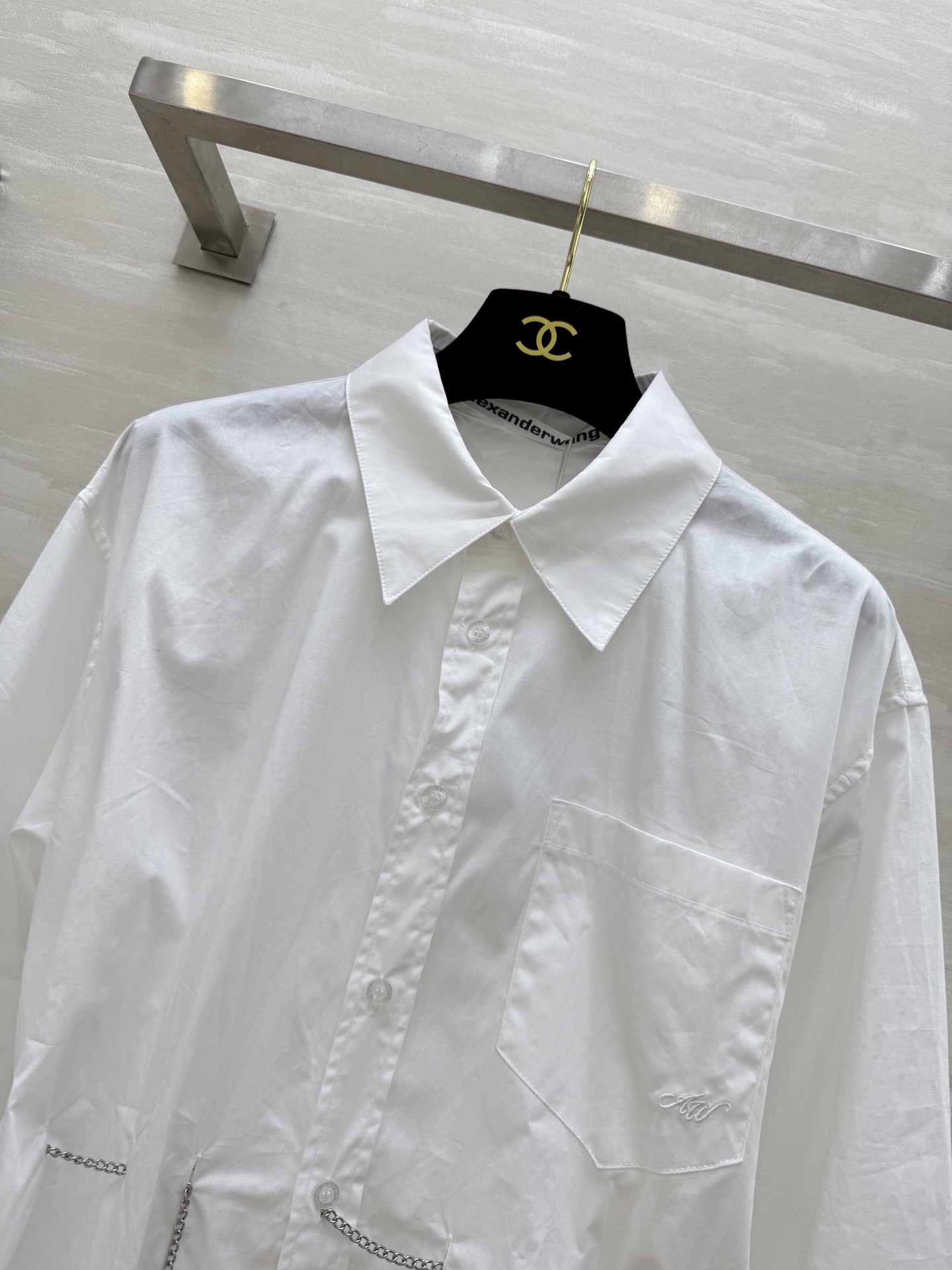 Alexander Wang Chain Detail Shirt - High Quality Custom Design 3 i1755957265684 4246 0 1