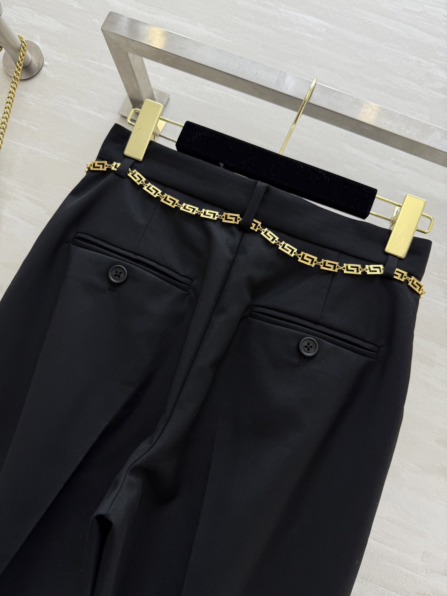 #Versac♡²⁵秋冬新款 腰链装饰西裤 裤型上身无敌显高显瘦 定制腰链精致高级 高品质 现货首发si