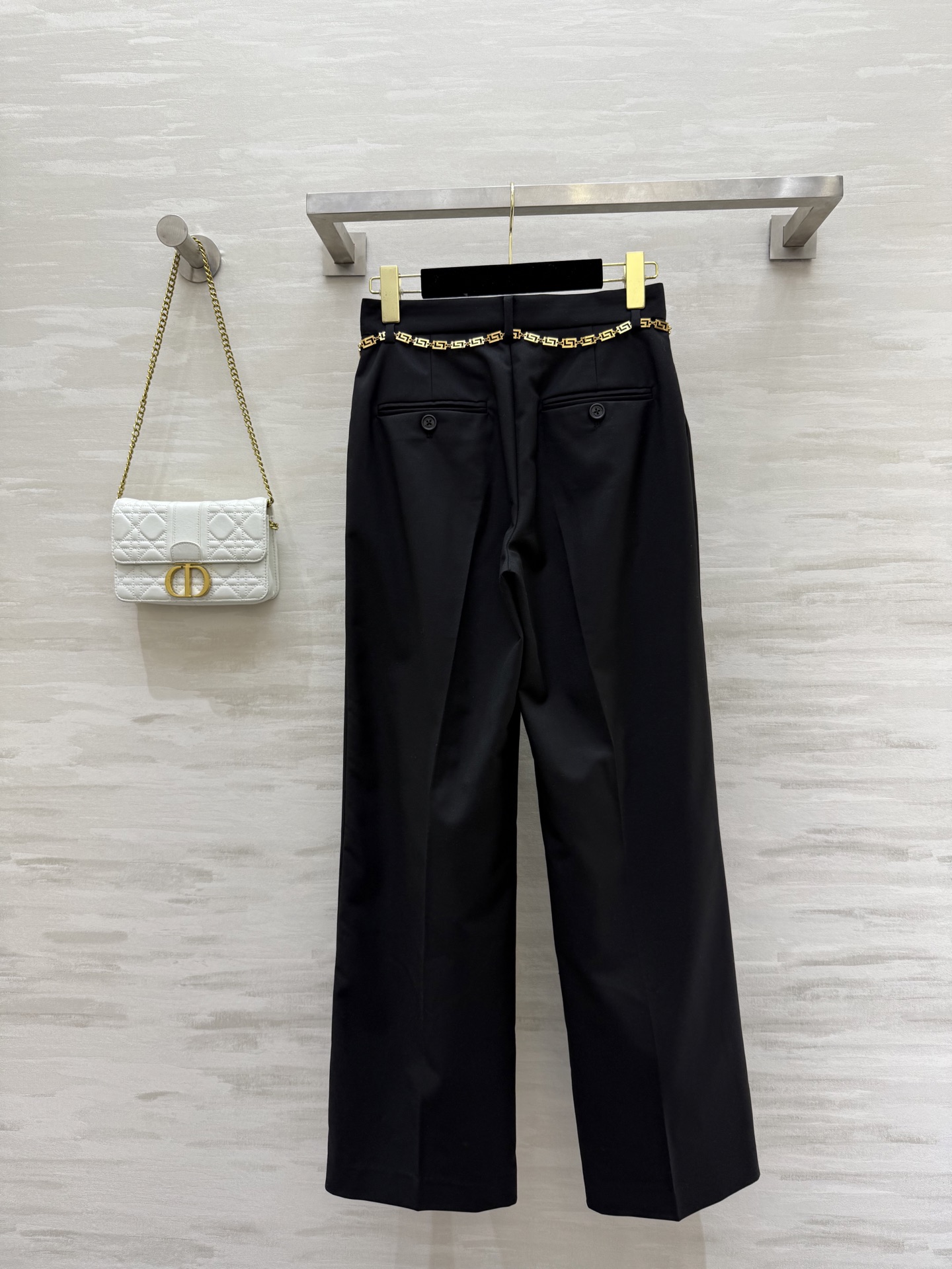 #Versac♡²⁵秋冬新款 腰链装饰西裤 裤型上身无敌显高显瘦 定制腰链精致高级 高品质 现货首发si