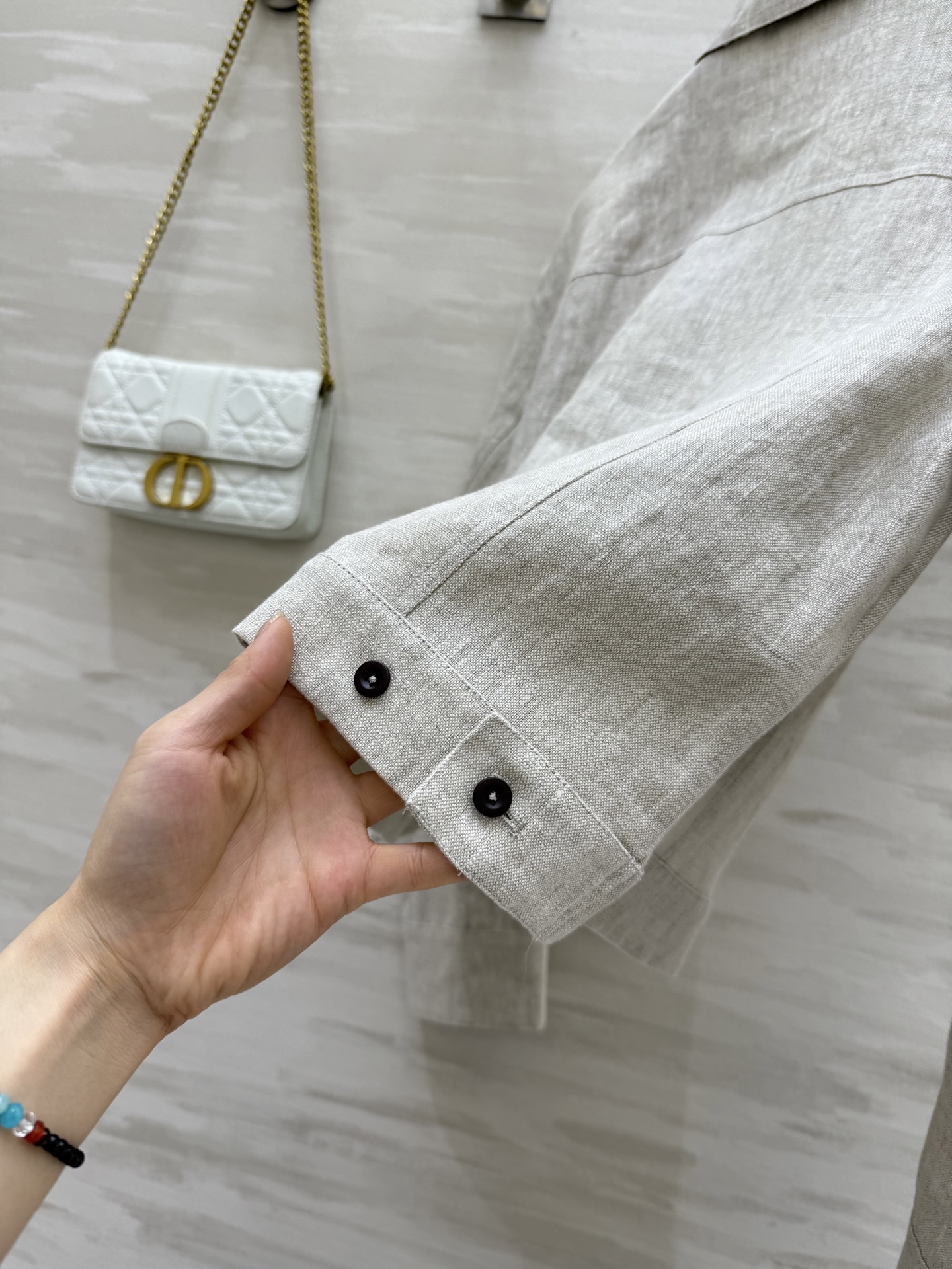 #拉夫劳伦²⁵早秋新款 亚麻外套 松弛有度 实实在在时髦感 胸前经典刺绣图案 整个版型上身精气神 自带休