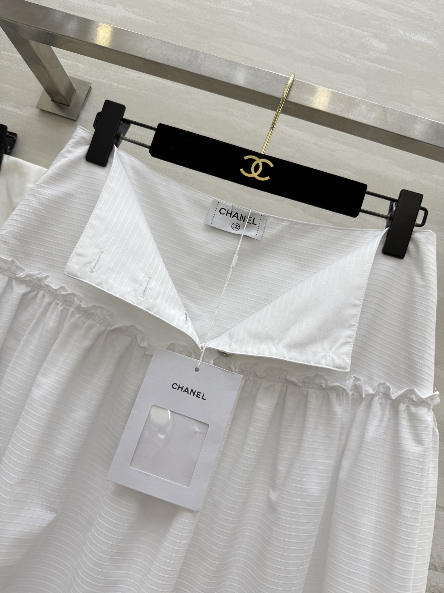 #Chane♡²⁵早秋新款 双C刺绣🪡半裙 高品质定制 现货首发size：36/38/40（36码腰围：