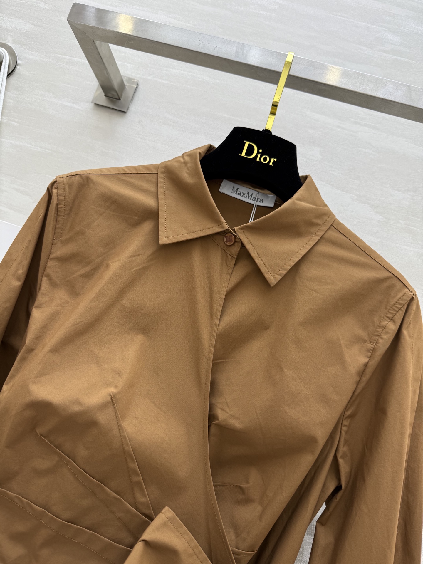 MaxMara｜围裹式衬衣裙 高品质定制 现货首发size：S/M/L（s码胸围：90，衣长：110）