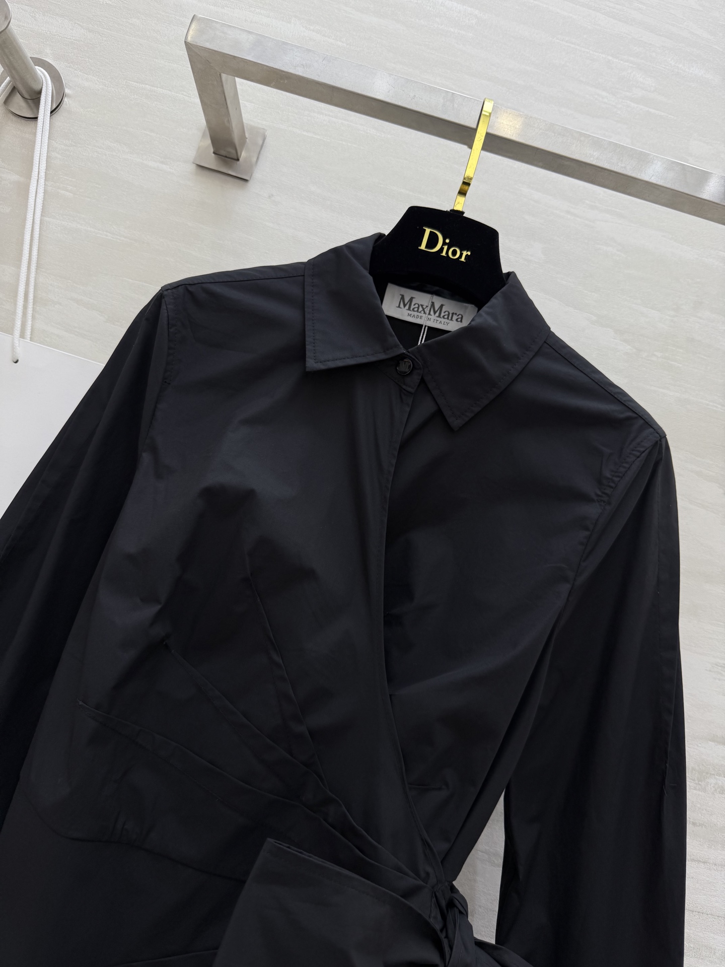 MaxMara｜围裹式衬衣裙 高品质定制 现货首发size：S/M/L（s码胸围：90，衣长：110）