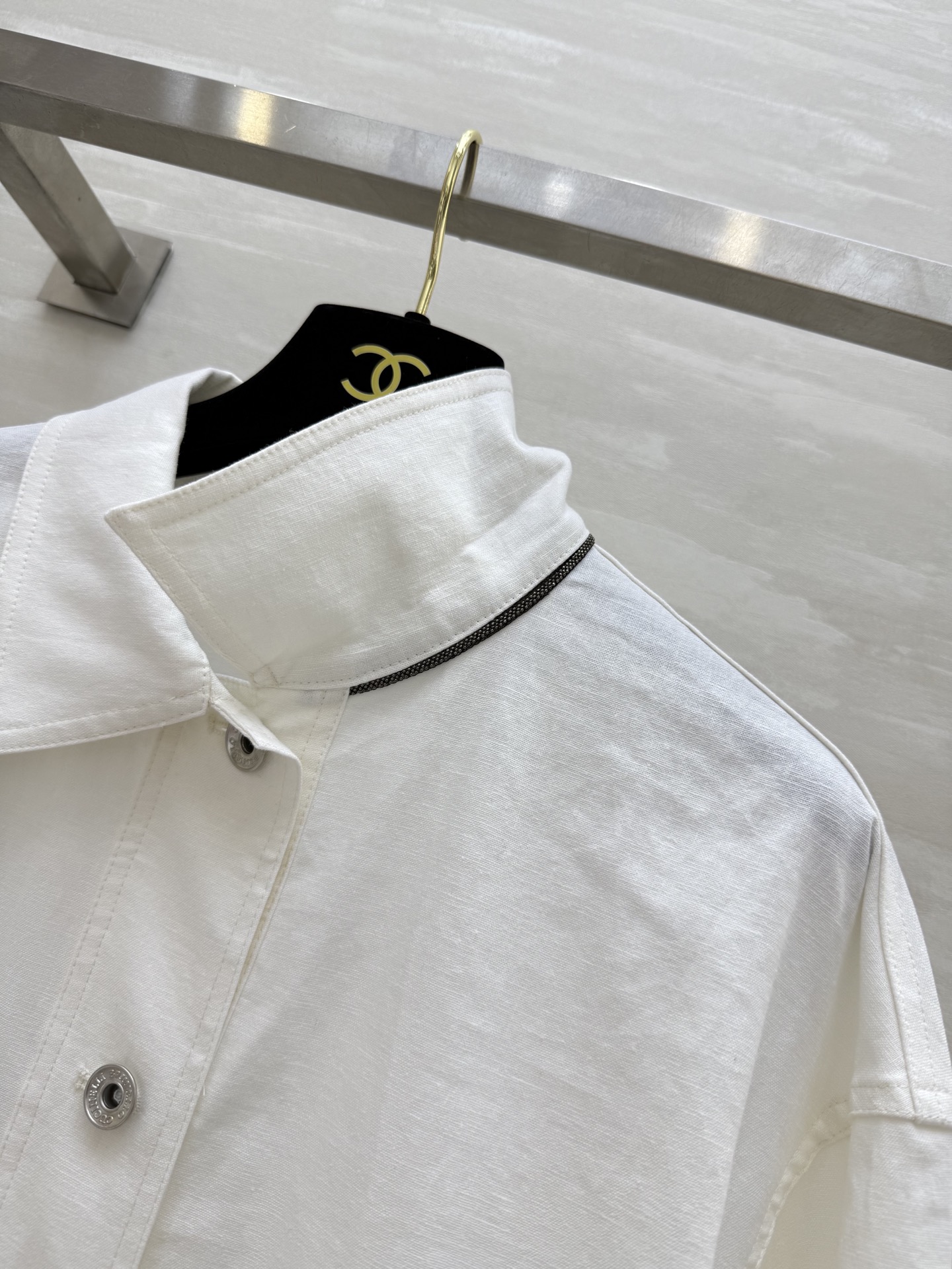 #BC²⁵早秋新款 老钱风休闲双口袋 亚麻翻领夹克外套 进口100%亚麻面料 轻盈透气质感超赞 铜链装饰