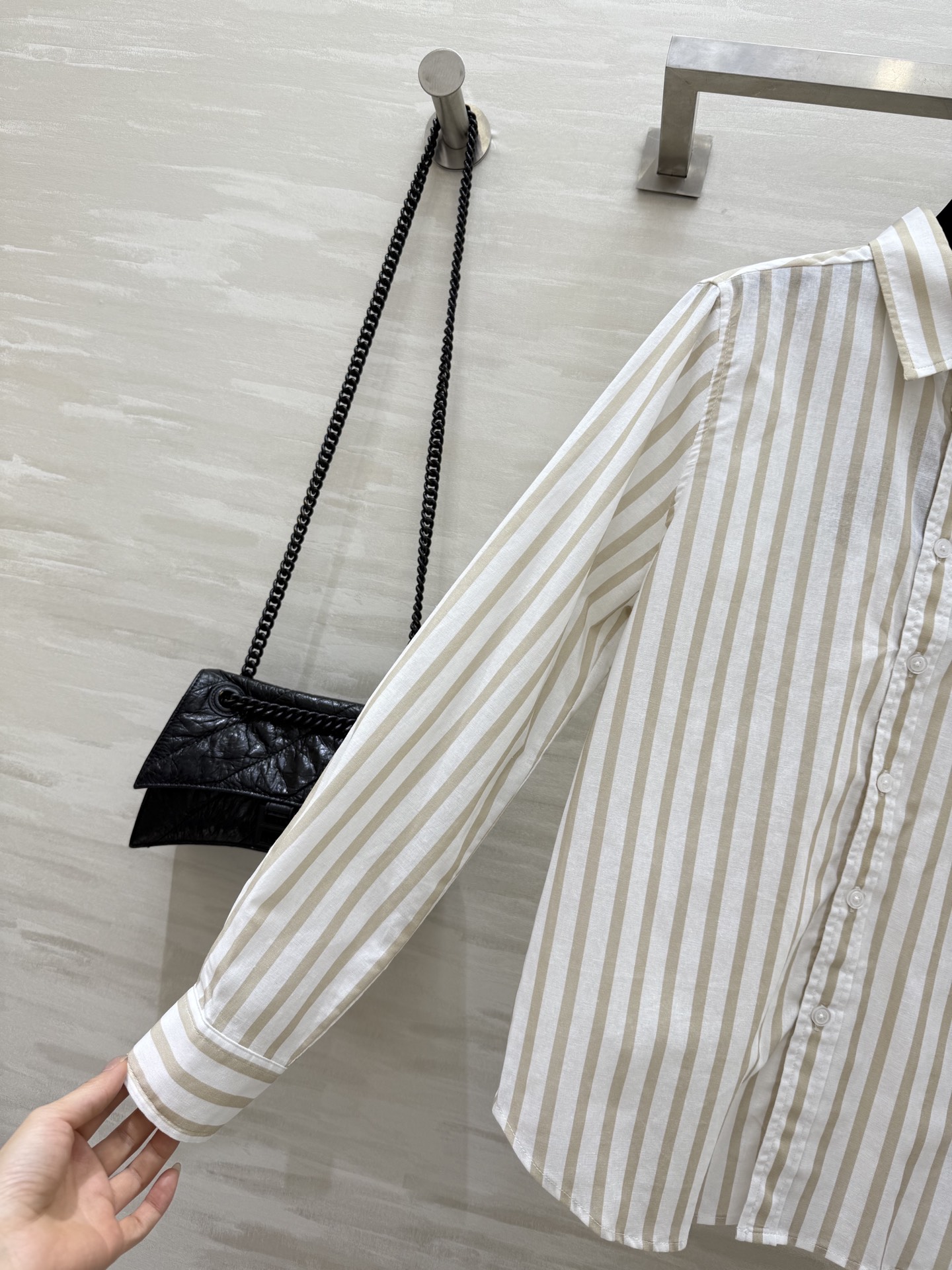 #拉夫劳伦²⁵早秋新款 logo刺绣条纹衬衣 前襟经典logo刺绣装饰 日常必备款 出街凹造型防晒多功能