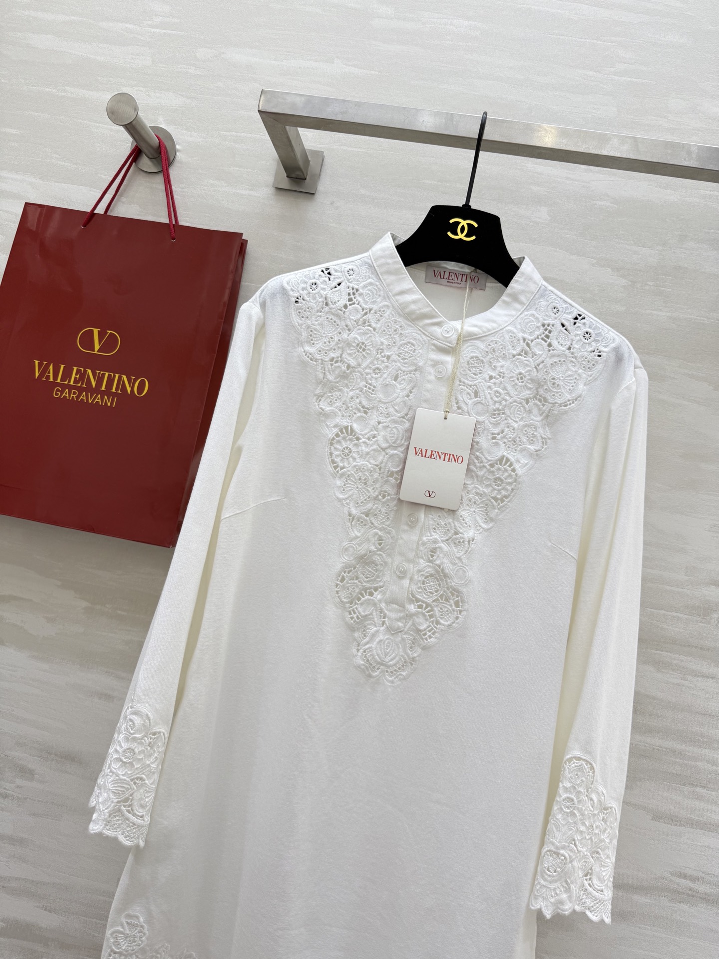 #Valentin♡²⁵早秋新款 重工刺绣连衣裙 立体定位镂空刺绣面料特别重工 上身超美  高品质定制 