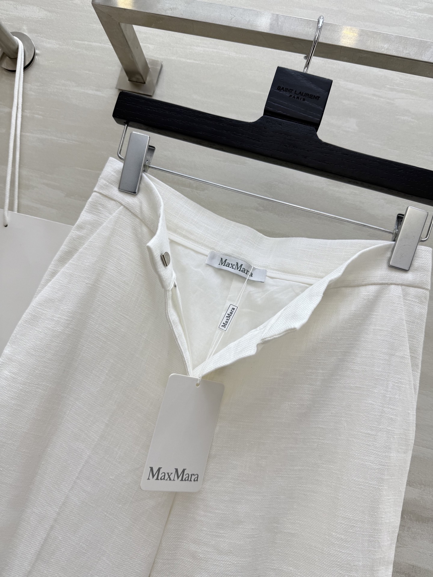 #MaxMar♡²⁵早秋新款 极简主义 亚麻直筒西裤 极简主义 定制高定密度亚麻面料挺阔有型 慵懒随性的