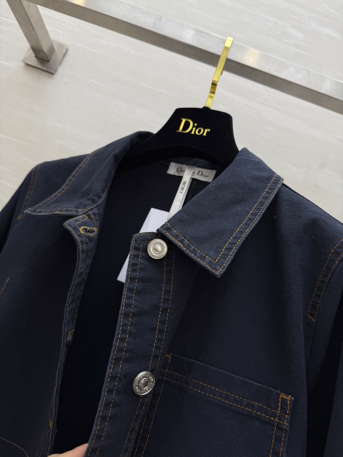 #DIO♡²⁵早秋新款 极简风牛仔衬衣外套 定制牛仔面料 立体剪裁版型 高品质 现货首发size：36/