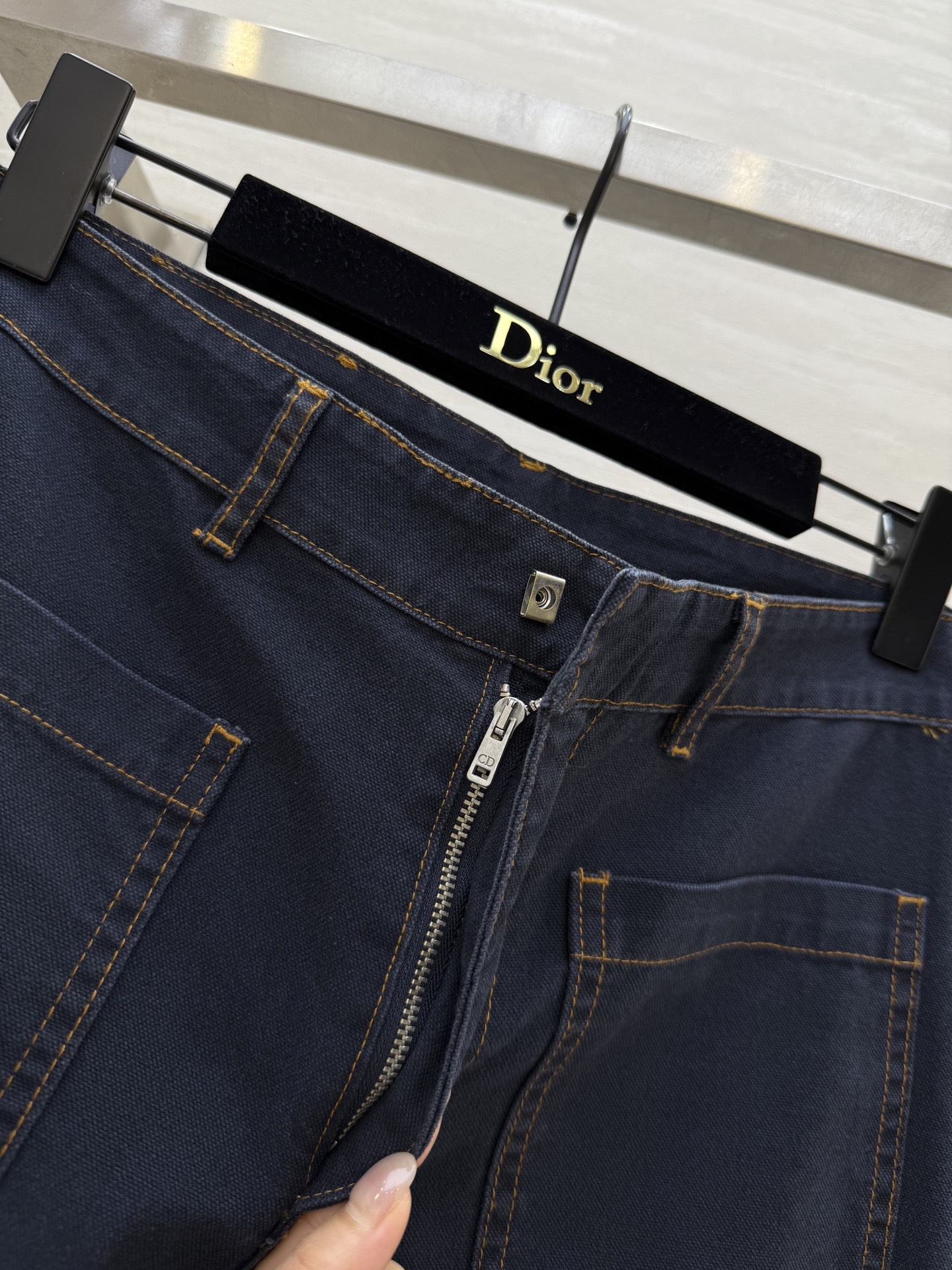 #DIO♡²⁵早秋新款 中高腰双口袋直筒牛仔裤 原版定制面料 立体剪裁裤型 高品质 现货首发size：3