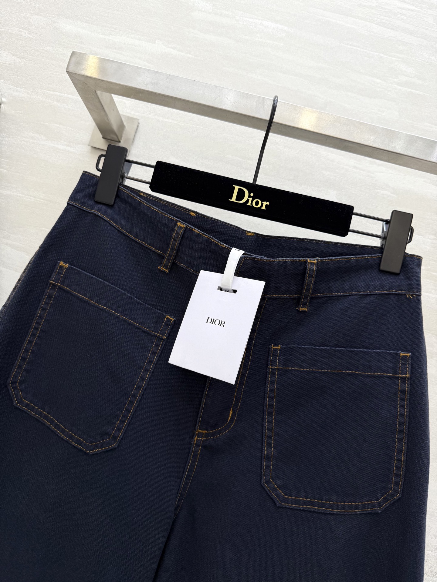 #DIO♡²⁵早秋新款 中高腰双口袋直筒牛仔裤 原版定制面料 立体剪裁裤型 高品质 现货首发size：3