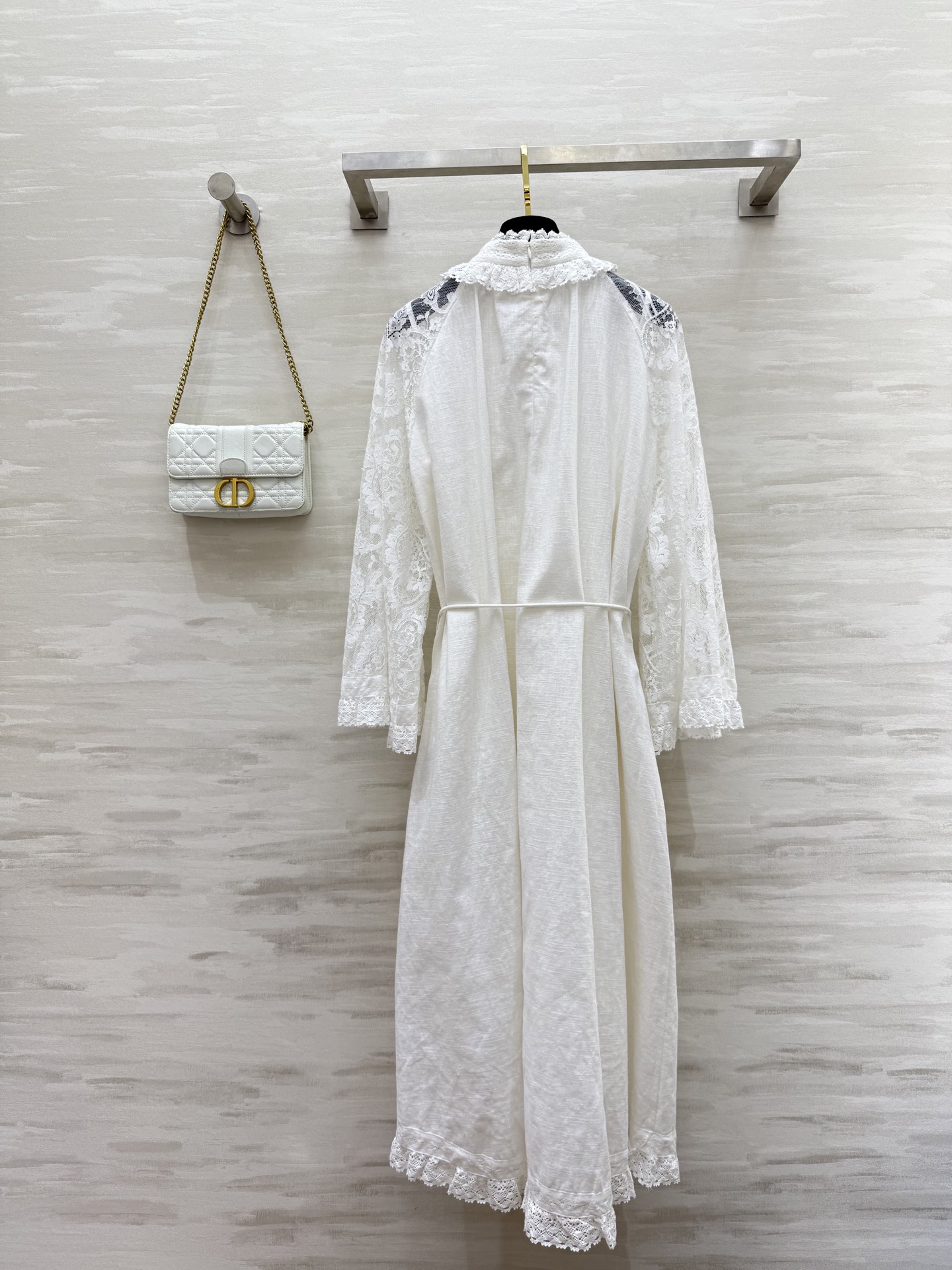 #Zimm²⁵度假系列 宫廷风亚麻蕾丝连衣裙 超级重工 高品质定制 现货首发size：S/M/L（s码胸