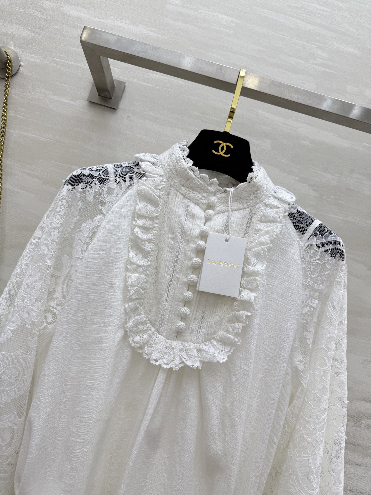 #Zimm²⁵度假系列 宫廷风亚麻蕾丝连衣裙 超级重工 高品质定制 现货首发size：S/M/L（s码胸