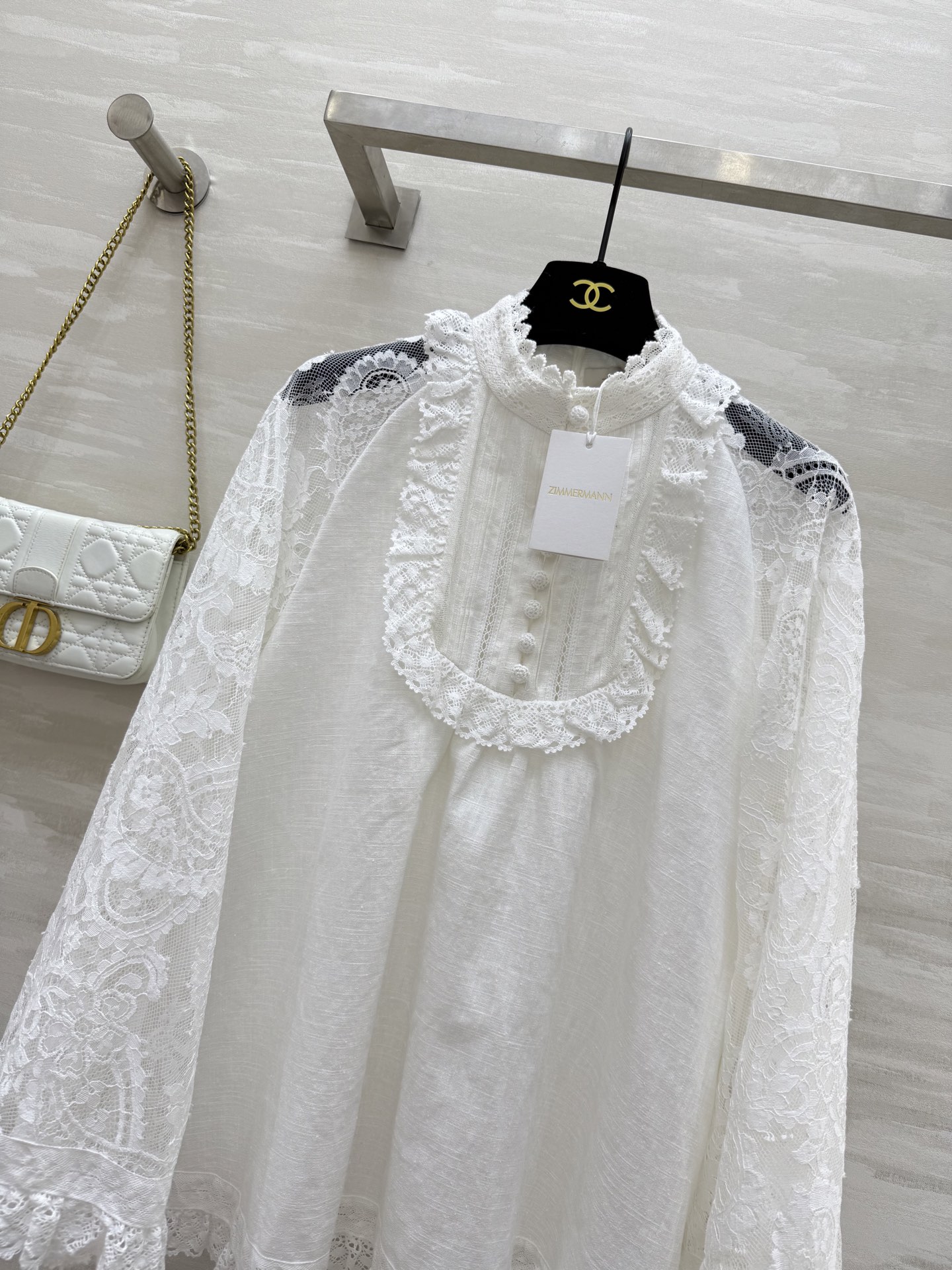 #Zimm²⁵度假系列 宫廷风亚麻蕾丝衬衣 超级重工 高品质定制 现货首发size：S/M/L（s码胸围