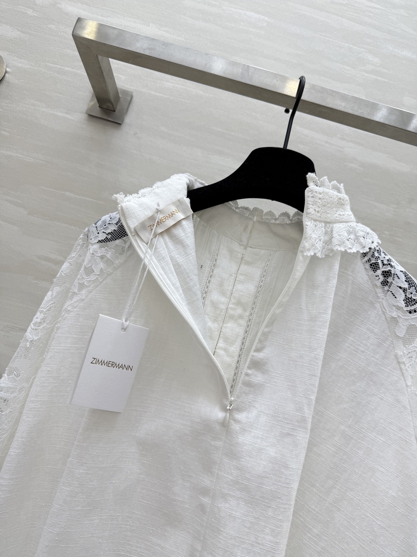 #Zimm²⁵度假系列 宫廷风亚麻蕾丝衬衣 超级重工 高品质定制 现货首发size：S/M/L（s码胸围