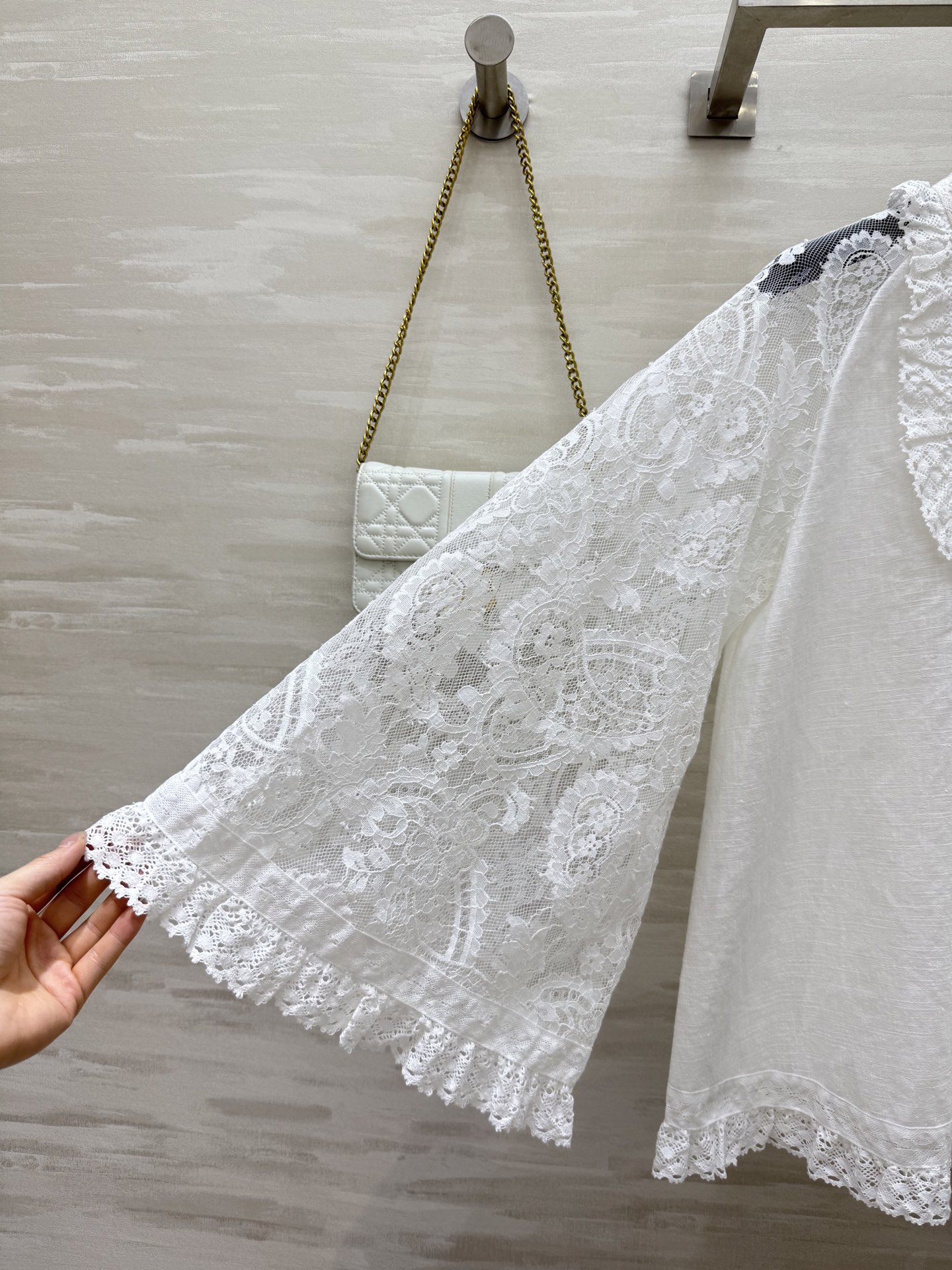 #Zimm²⁵度假系列 宫廷风亚麻蕾丝衬衣 超级重工 高品质定制 现货首发size：S/M/L（s码胸围