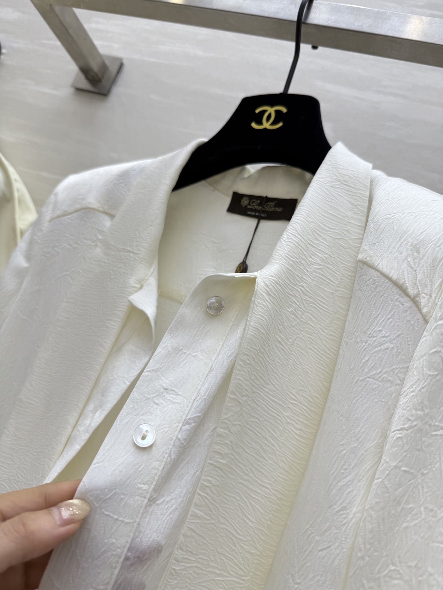 #LP🆕²⁵秋冬新款 醋酸纤维混纺飘带衬衣 优雅大方 高品质定制 现货首发size：S/M/L/XL（s