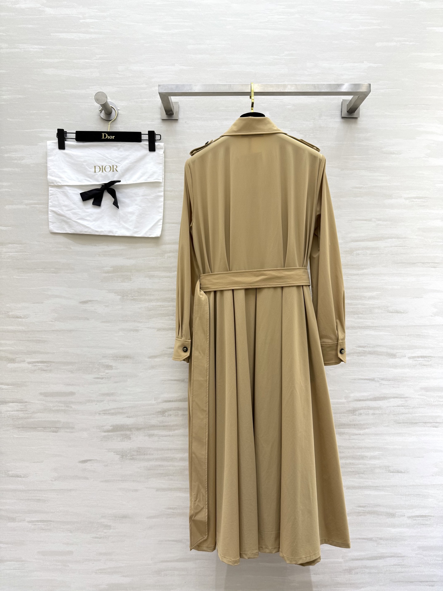 #DIO♡²⁵早秋新款 风衣式长袖连衣裙 高品质定制 现货首发size：S/M/L/XL（s码肩宽：36