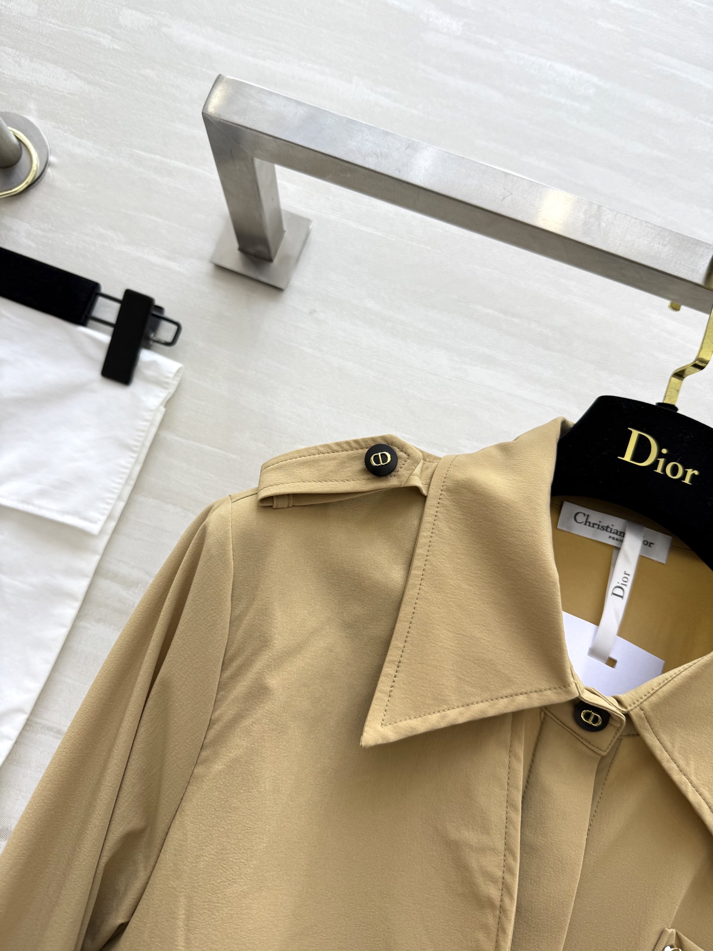 #DIO♡²⁵早秋新款 风衣式长袖连衣裙 高品质定制 现货首发size：S/M/L/XL（s码肩宽：36