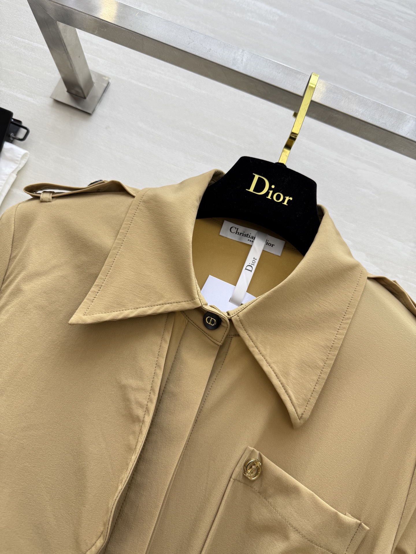 #DIO♡²⁵早秋新款 风衣式长袖连衣裙 高品质定制 现货首发size：S/M/L/XL（s码肩宽：36